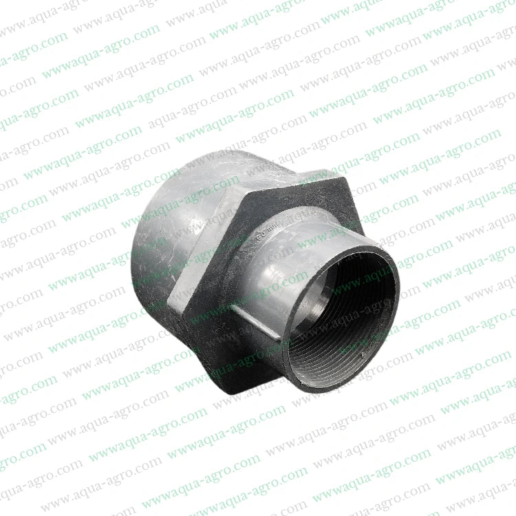 2 Inch PVC Female Threaded Adapter,63mm Female Threaded Adaptor,PVC Fittings for Plumbing,Threaded PVC Adapter for Pipes,Moulded PVC Pipe Accessories