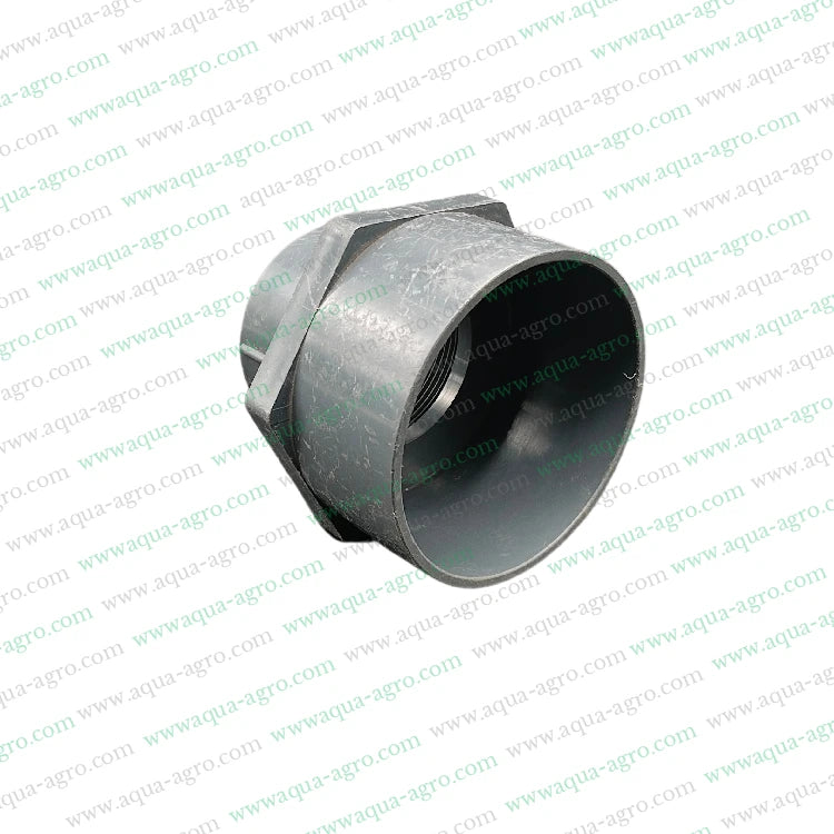 2 Inch PVC Female Threaded Adapter,63mm Female Threaded Adaptor,PVC Fittings for Plumbing,Threaded PVC Adapter for Pipes,Moulded PVC Pipe Accessories