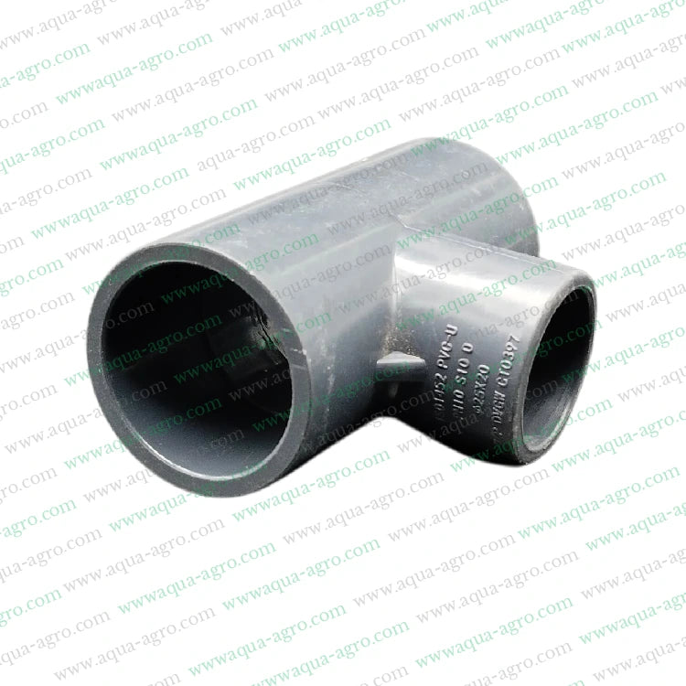 0.75 Inch PVC Pipe Tee,25mm to 20mm PVC Tee,Moulded PVC Fittings,10 kg/cm² Pipe Fittings,Finolex Reducing Tee