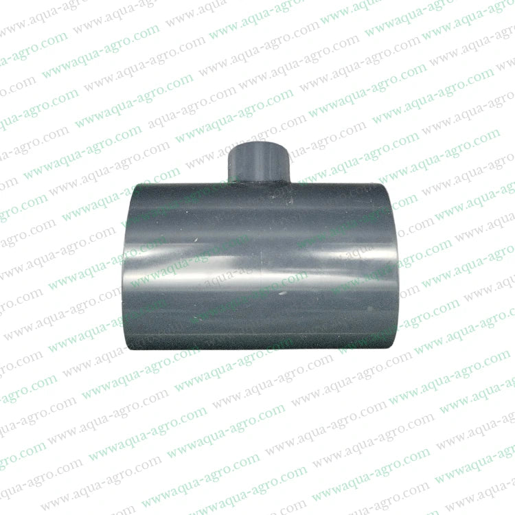 50mm x 20mm PVC Reducing Tee,PVC Pipe Fittings for Plumbing,1.5 Inch Reducing Tee for Pipe,Moulded PVC Fittings,PVC Reducing Tee 10 Kg/cm²