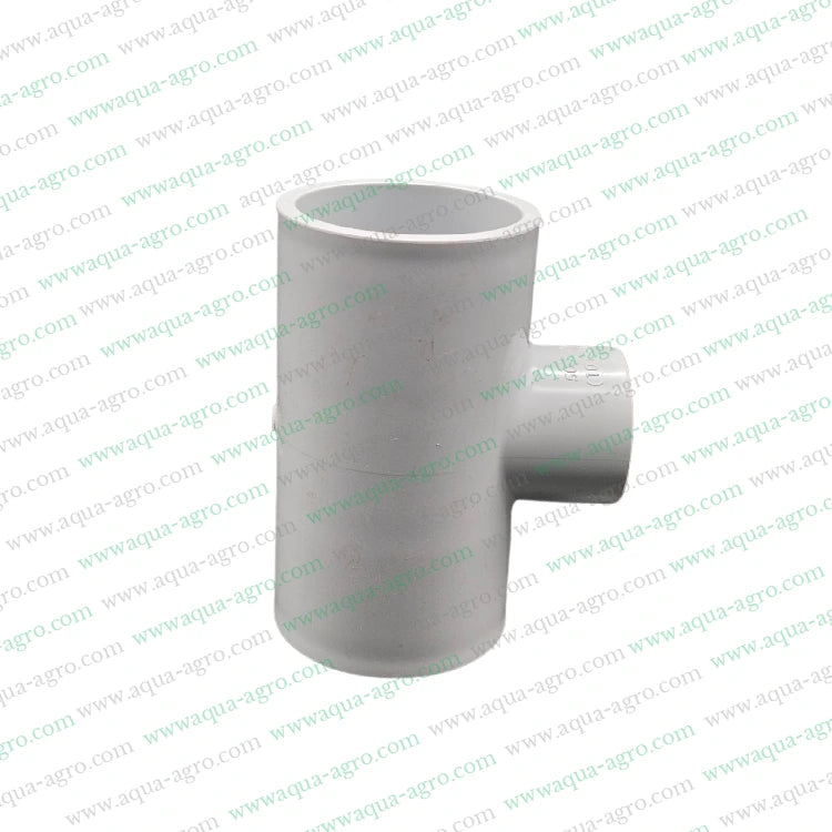 1.5 inch PVC reducing tee,PVC pipe accessories,Moulded PVC fittings,50mm x 32mm PVC fitting,PVC plumbing fittings