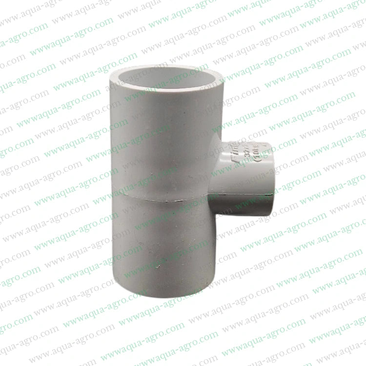 1 Inch PVC Reducing Tee,32mm x 20mm PVC Tee,PVC Tee Fittings,10kg/cm² PVC Fittings,Moulded Reducing Tee