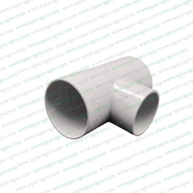 2 Inch PVC Pipe Tee,63mm to 50mm Reducing Tee,Moulded Pipe Fittings,High Pressure PVC Tee,Plumbing Pipe Fittings