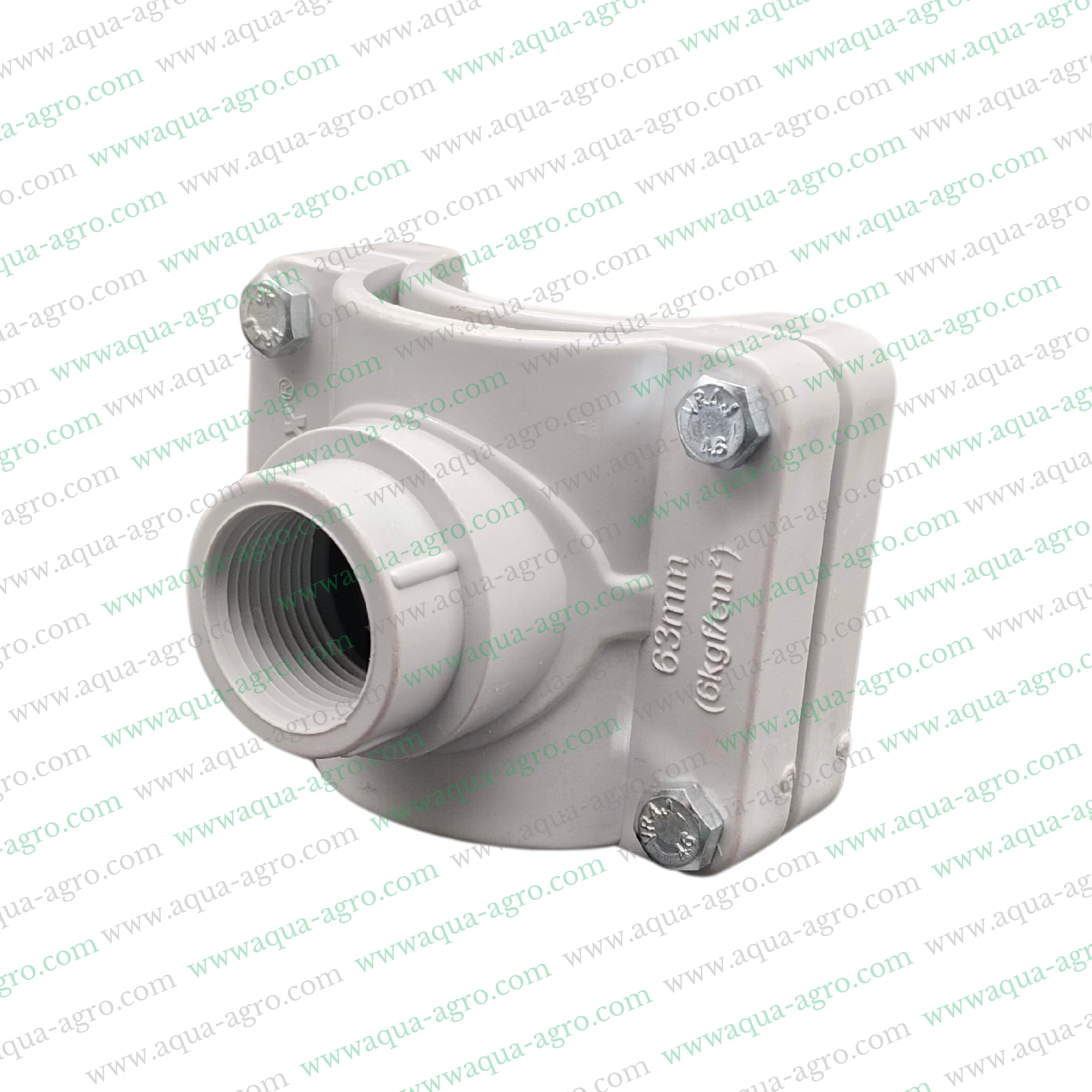 2-inch PVC saddle,63mm PVC saddle,1-inch PVC saddle,Moulded PVC fittings,Heavy-duty PVC pipe accessories