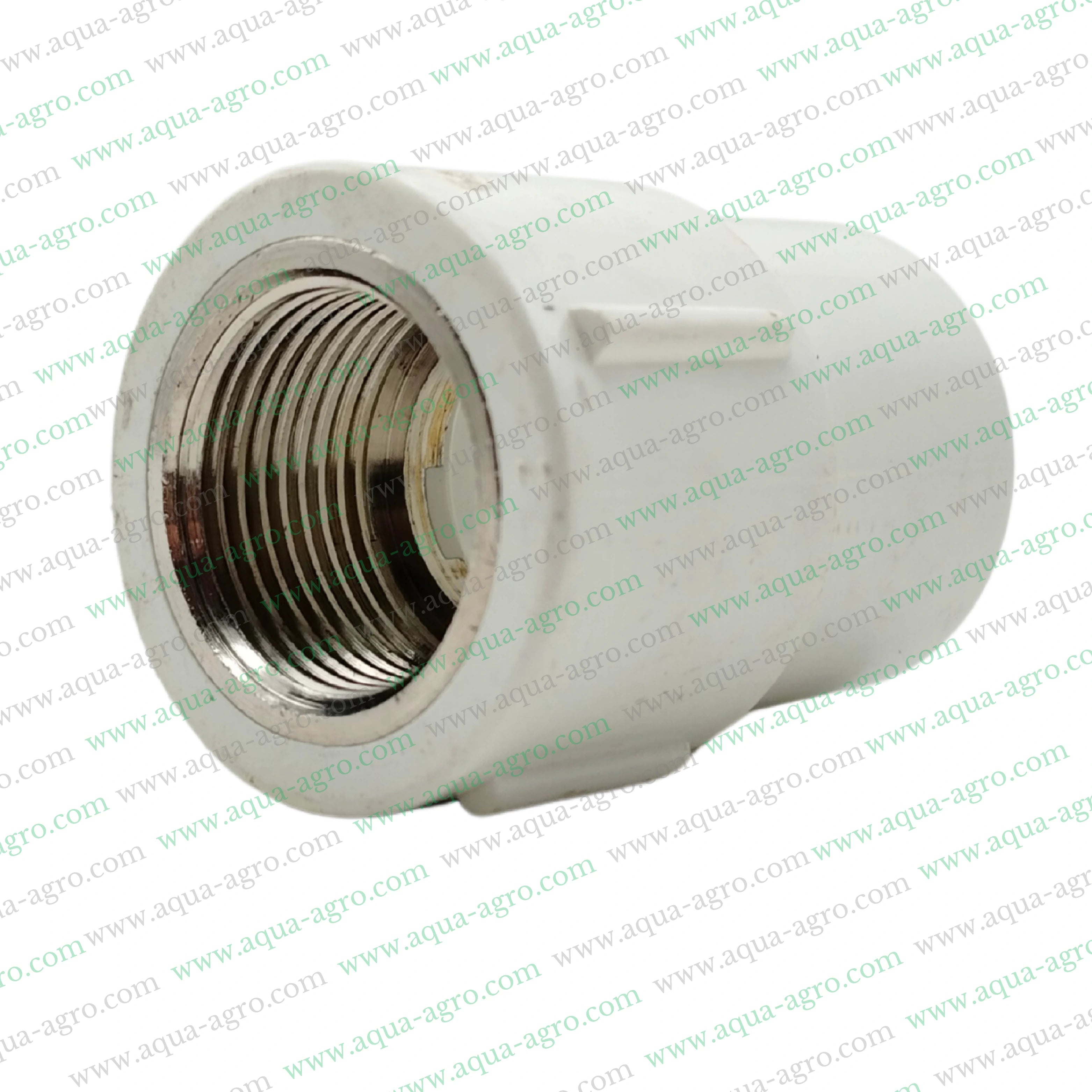 FINOLEX - Upvc - Pipe & Accessories - Fittings - 0.75 inch (20mm) - Brass - Threaded - FTA - Female Threaded Adaptor - FABT - SCH-80