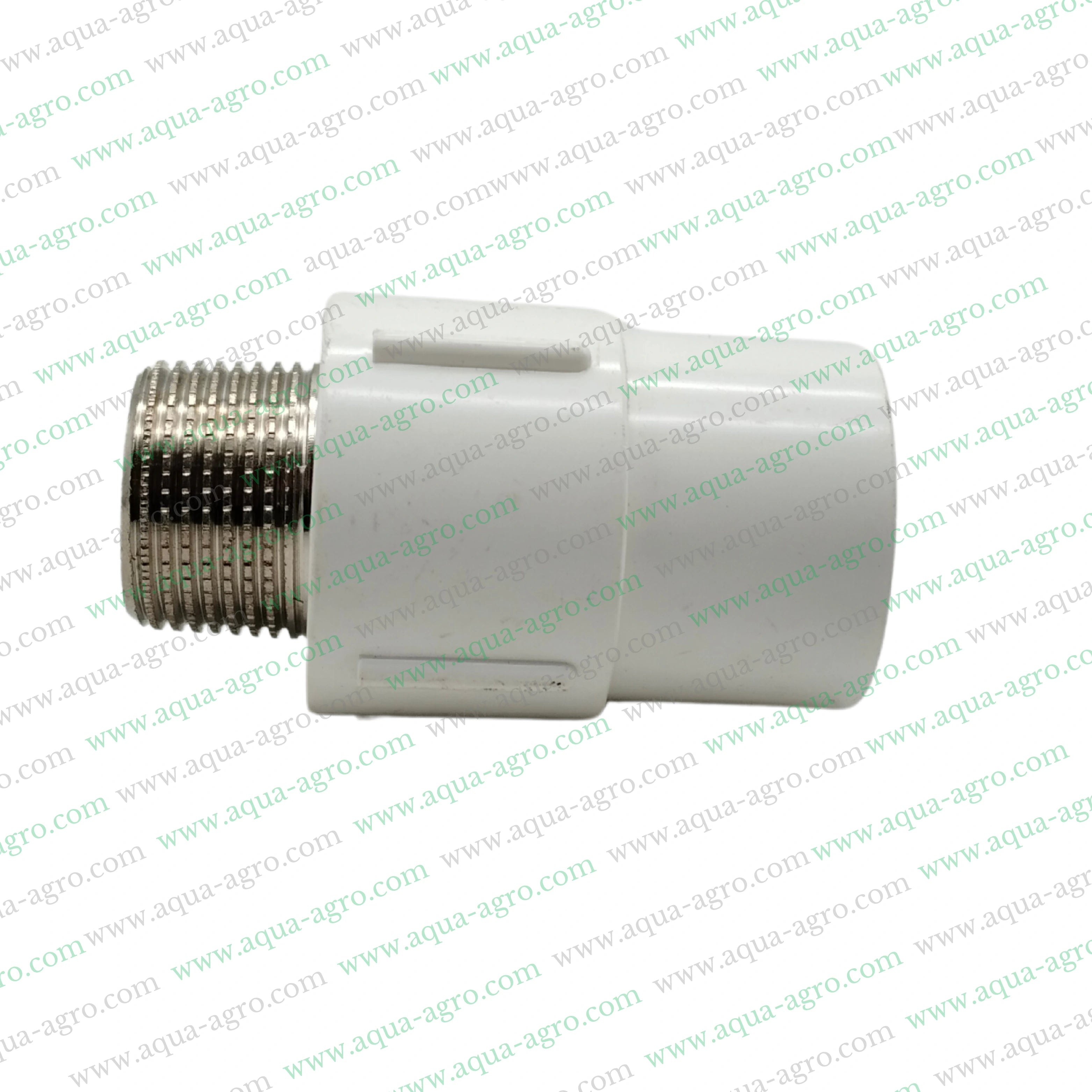 FINOLEX - Upvc - Pipe & Accessories - Fittings - 0.75 inch (20mm) - Brass - Threaded - MTA - Male Threaded Adaptor - MAPT - SCH-80