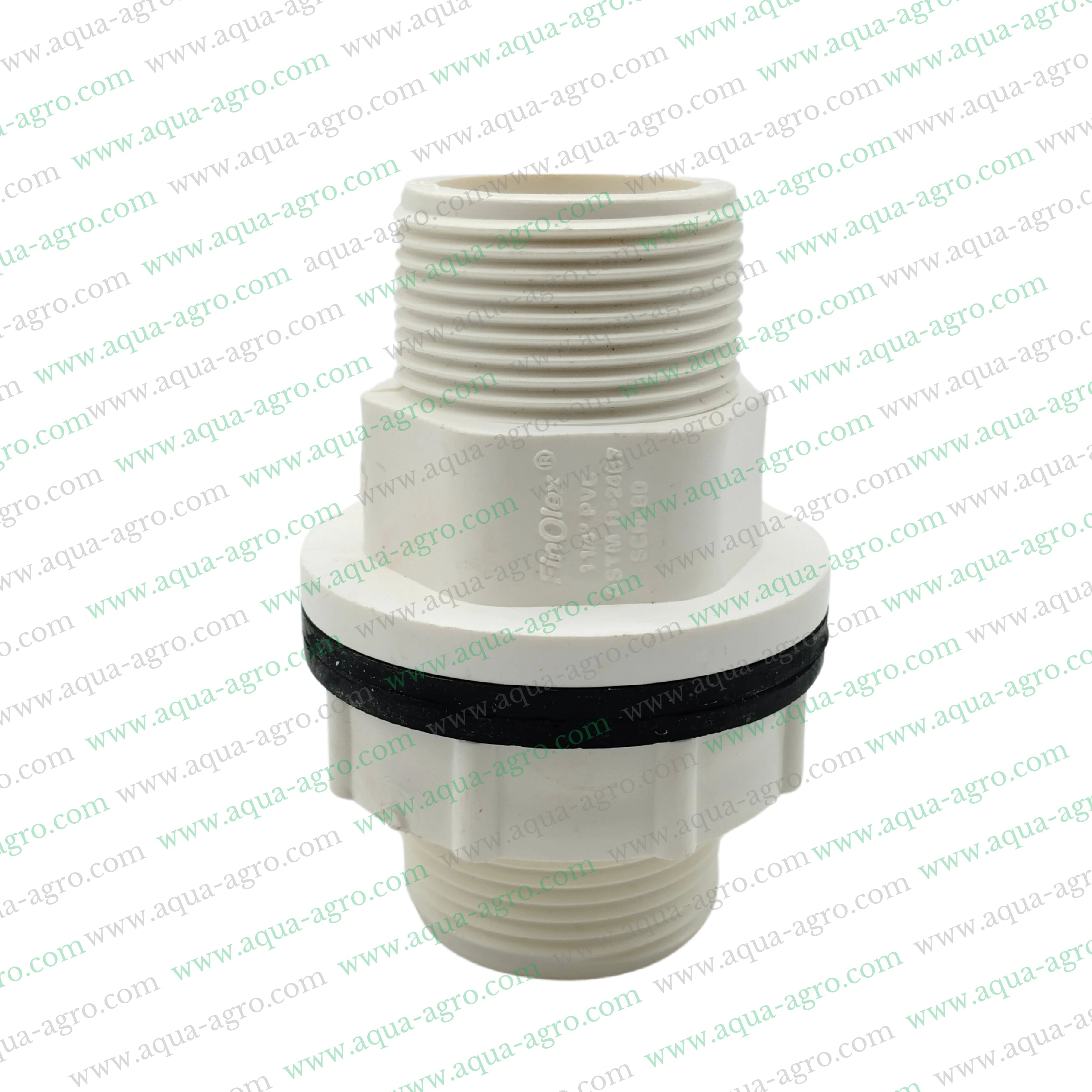 Finolex UPVC tank nipple,1.25 inch UPVC threaded tank nipple,UPVC MAPT SCH 80 fittings,Schedule 80 UPVC tank nipple,32mm UPVC threaded tank nipple