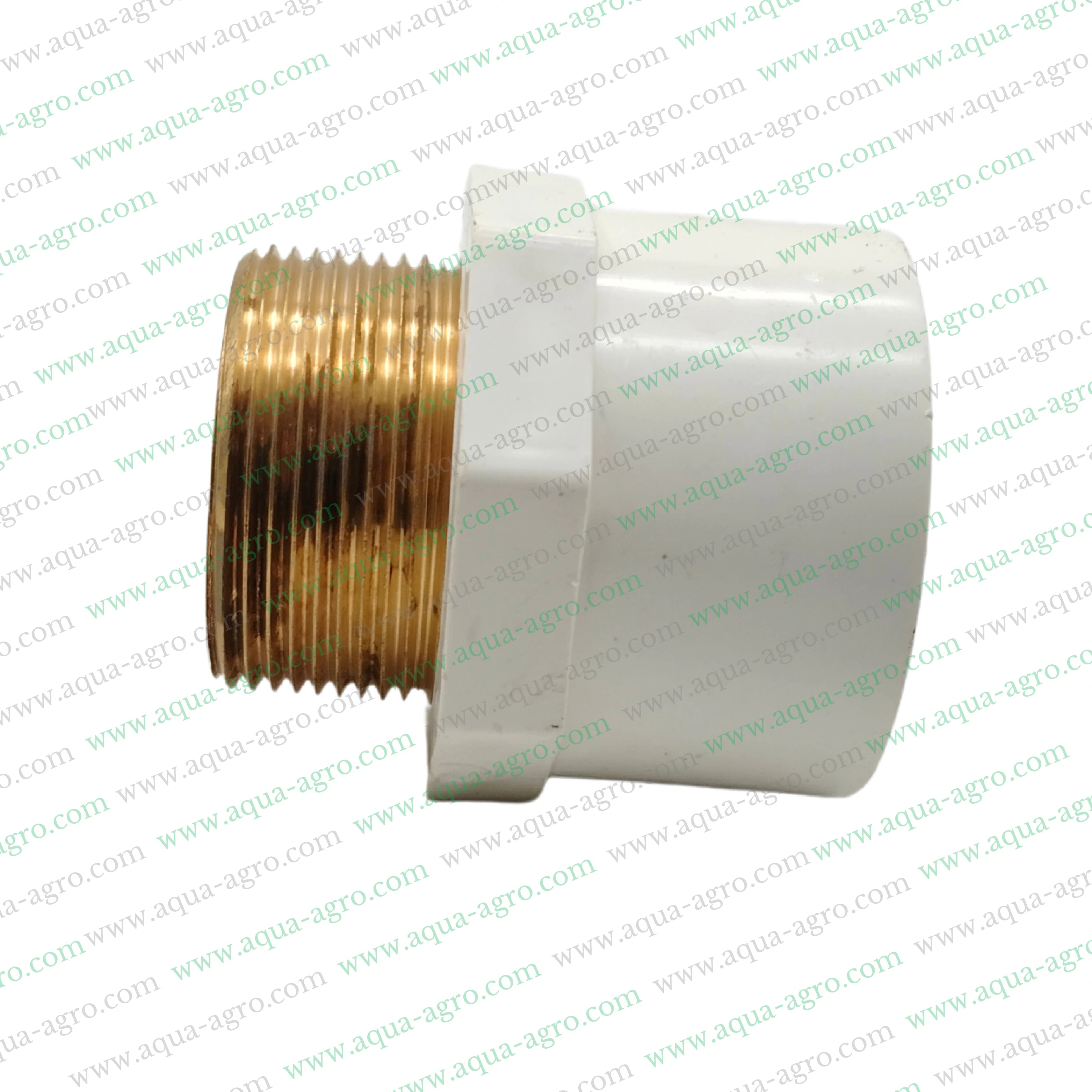 FINOLEX - Upvc - Pipe & Accessories - Fittings - 1.5 inch (40mm) - Brass - Threaded - MTA - Male Threaded Adaptor - MAPT - SCH-80