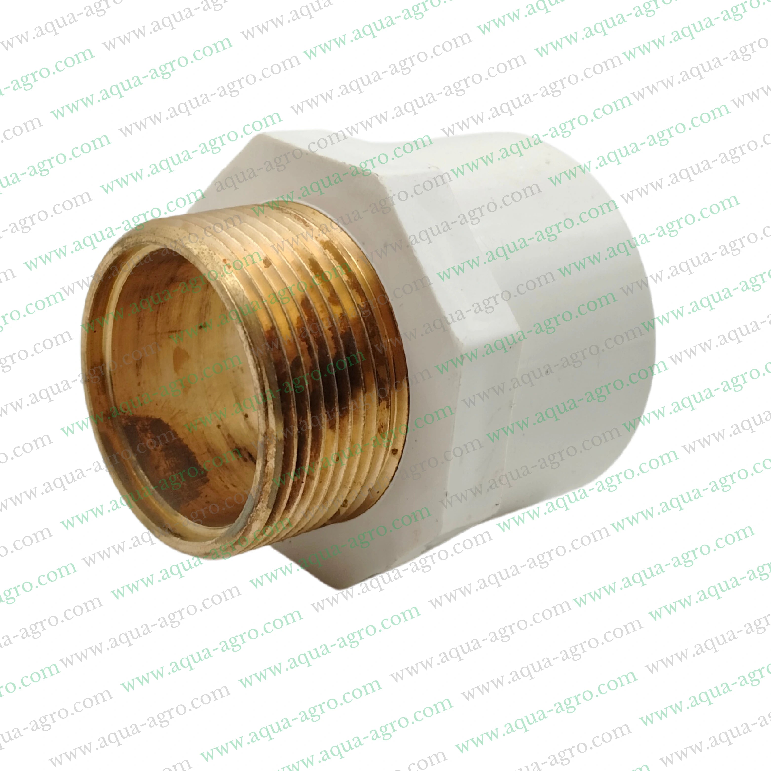 FINOLEX - Upvc - Pipe & Accessories - Fittings - 1.5 inch (40mm) - Brass - Threaded - MTA - Male Threaded Adaptor - MAPT - SCH-80