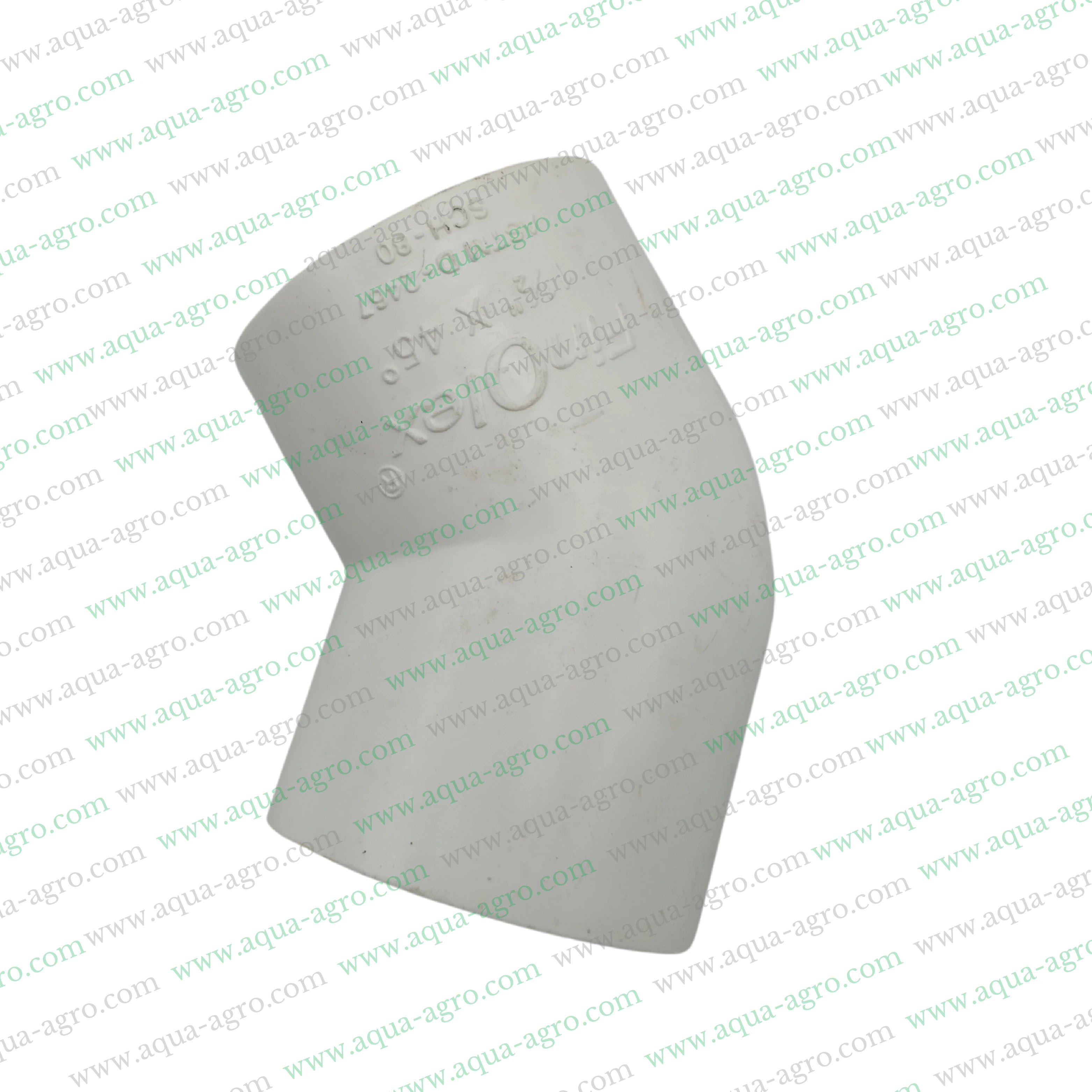 FINOLEX - Upvc - Pipe & Accessories - Fittings - 1.5 inch (40mm) - Shoe or 45 DEG Elbow - SCH-80