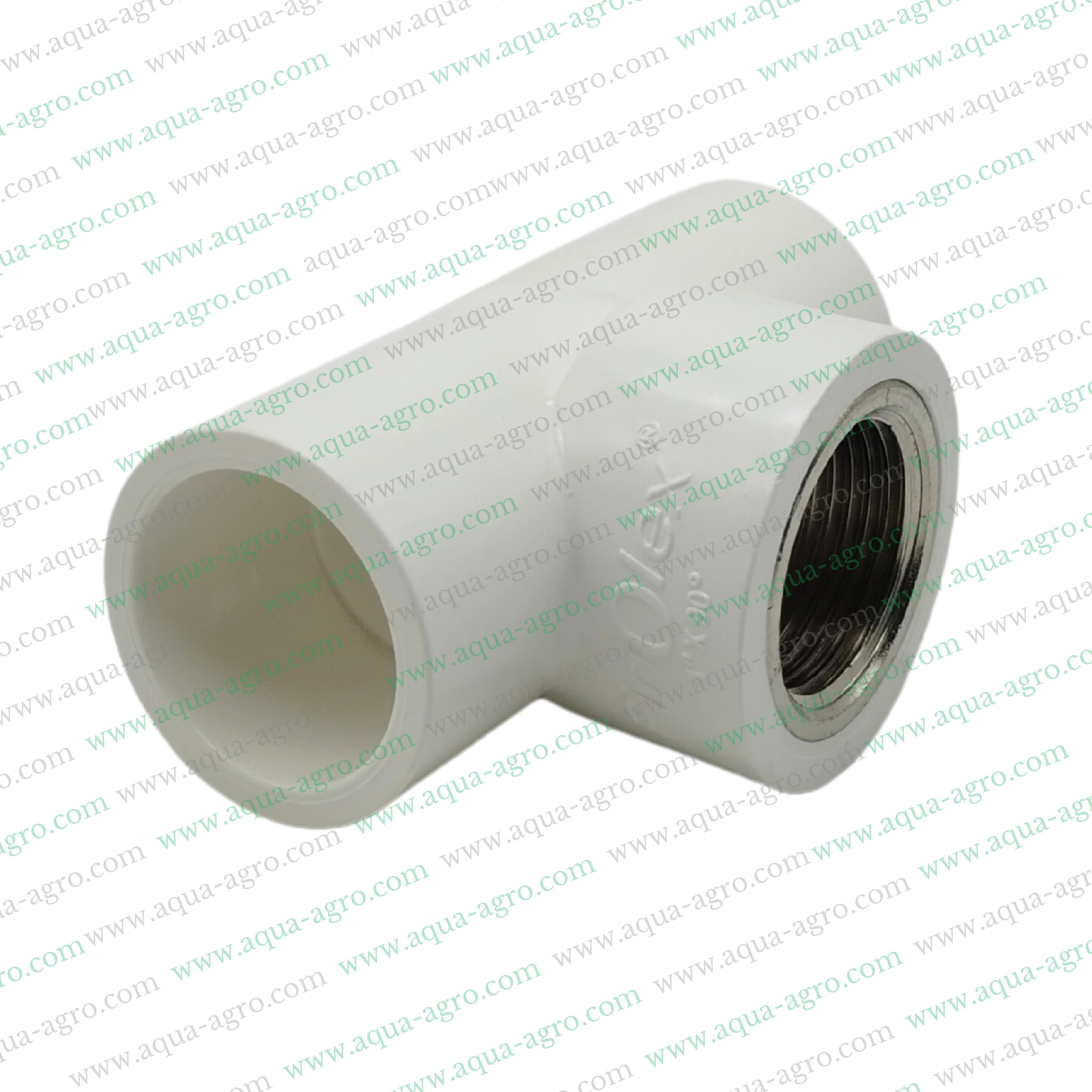 FINOLEX - Upvc - Pipe & Accessories - Fittings - 1 inch (25mm) - Brass - Threaded - Equal - Tee - SCH-80