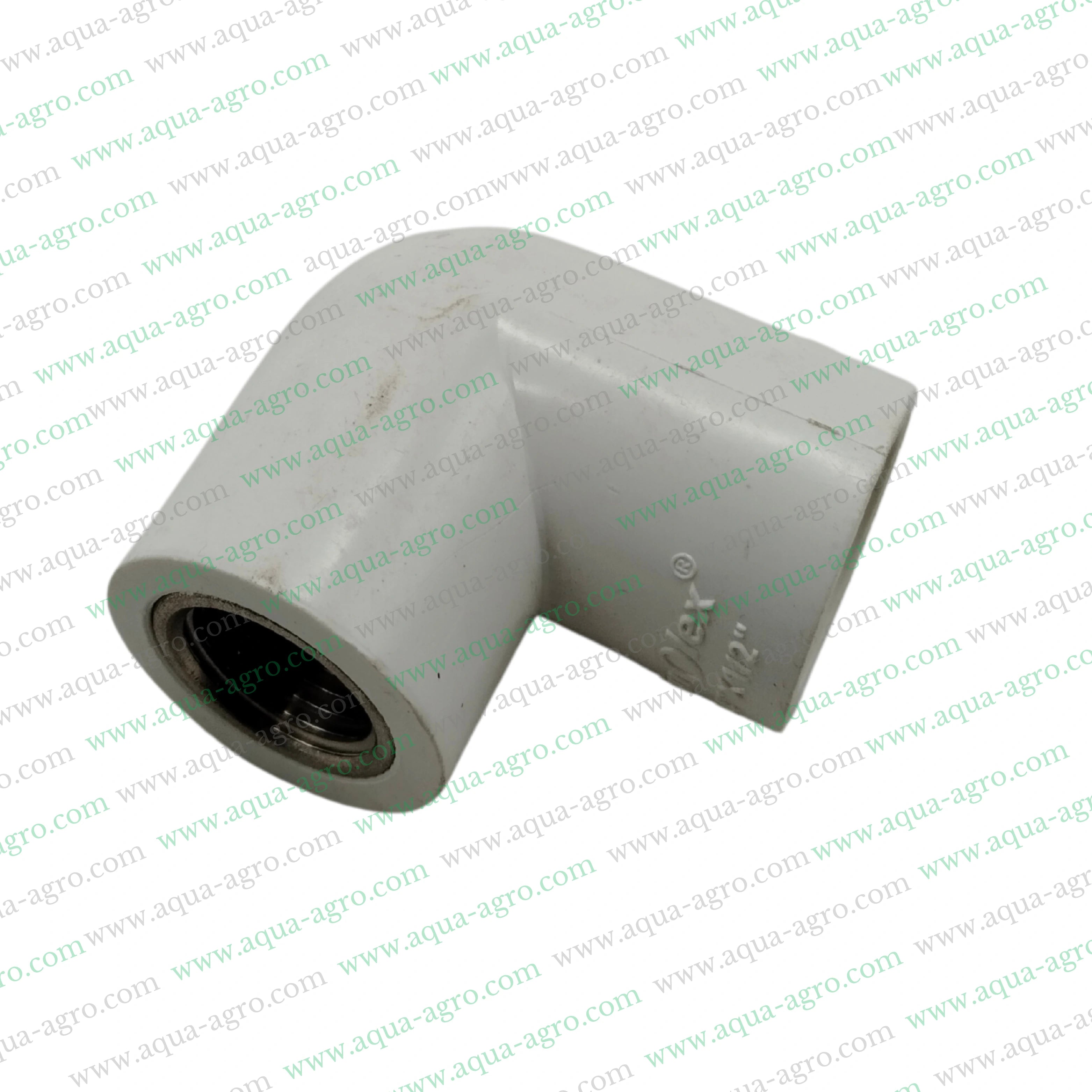 Finolex UPVC brass threaded reducing elbow,UPVC reducing elbow 0.75 inch to 0.5 inch SCH 80,Brass threaded UPVC elbow 20mm x 15mm SCH 80,SCH 80 UPVC reducing elbow 0.75 inch x 0.5 inch
