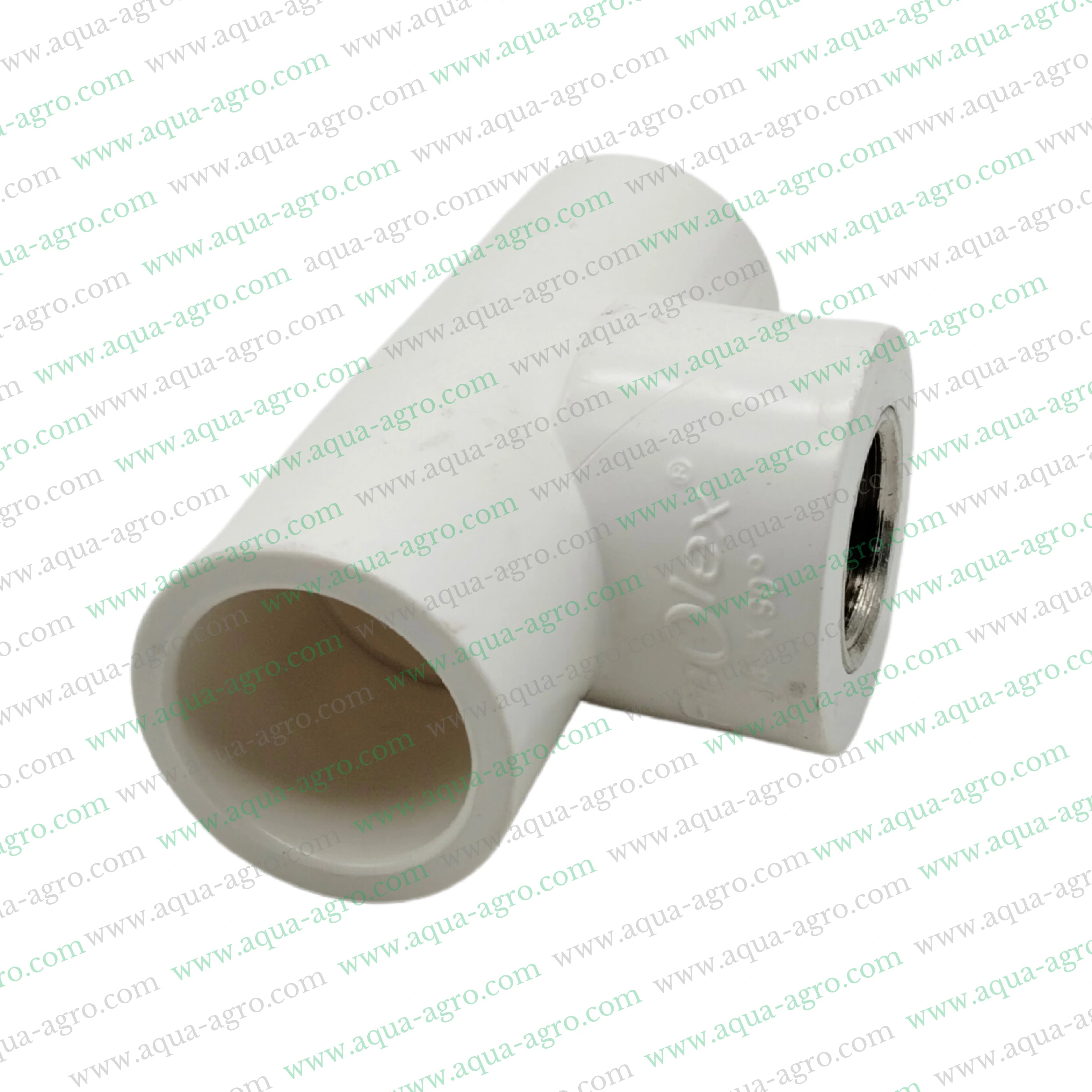 Finolex UPVC reducing tee 0.75 inch x 0.5 inch,Brass threaded UPVC tee fitting SCH 80,20mm x 15mm UPVC reducing tee brass threaded,SCH 80 UPVC brass reducing tee 0.75 inch