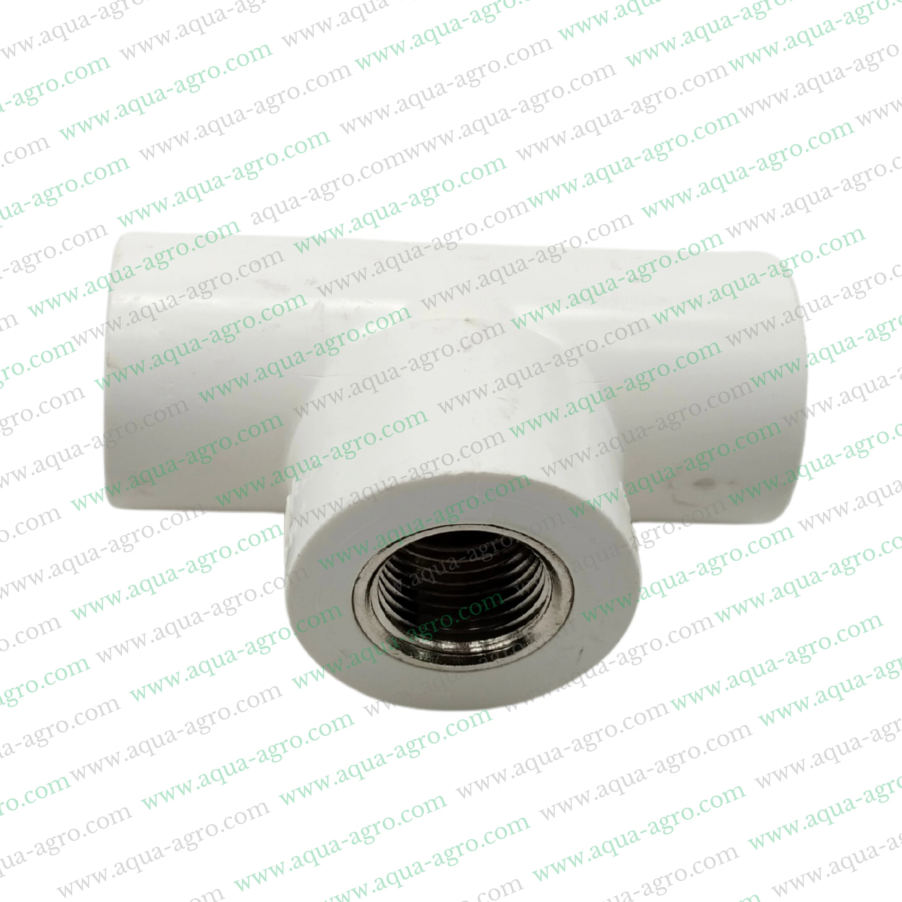 Finolex UPVC reducing tee 0.75 inch x 0.5 inch,Brass threaded UPVC tee fitting SCH 80,20mm x 15mm UPVC reducing tee brass threaded,SCH 80 UPVC brass reducing tee 0.75 inch