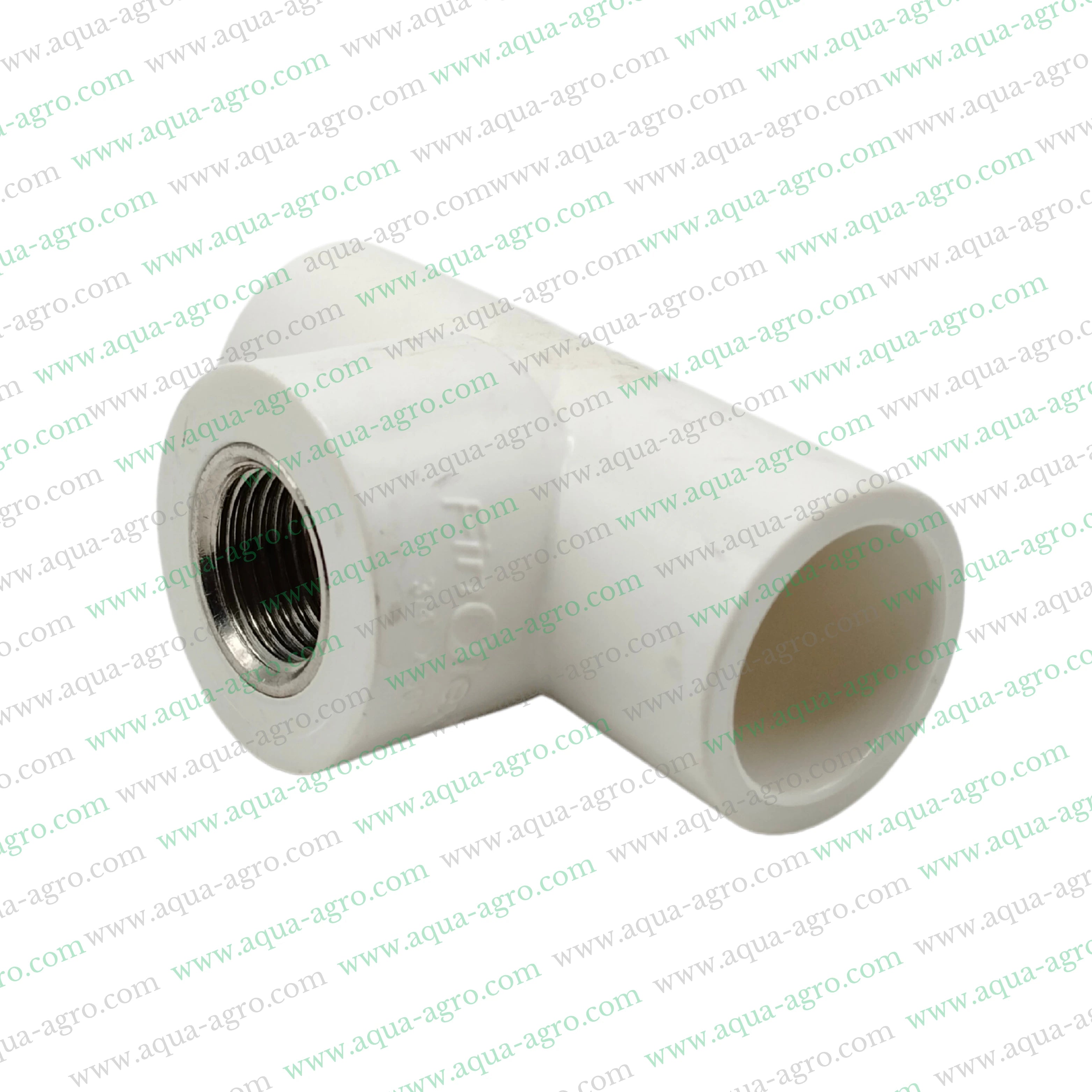 Finolex UPVC reducing tee 0.75 inch x 0.5 inch,Brass threaded UPVC tee fitting SCH 80,20mm x 15mm UPVC reducing tee brass threaded,SCH 80 UPVC brass reducing tee 0.75 inch
