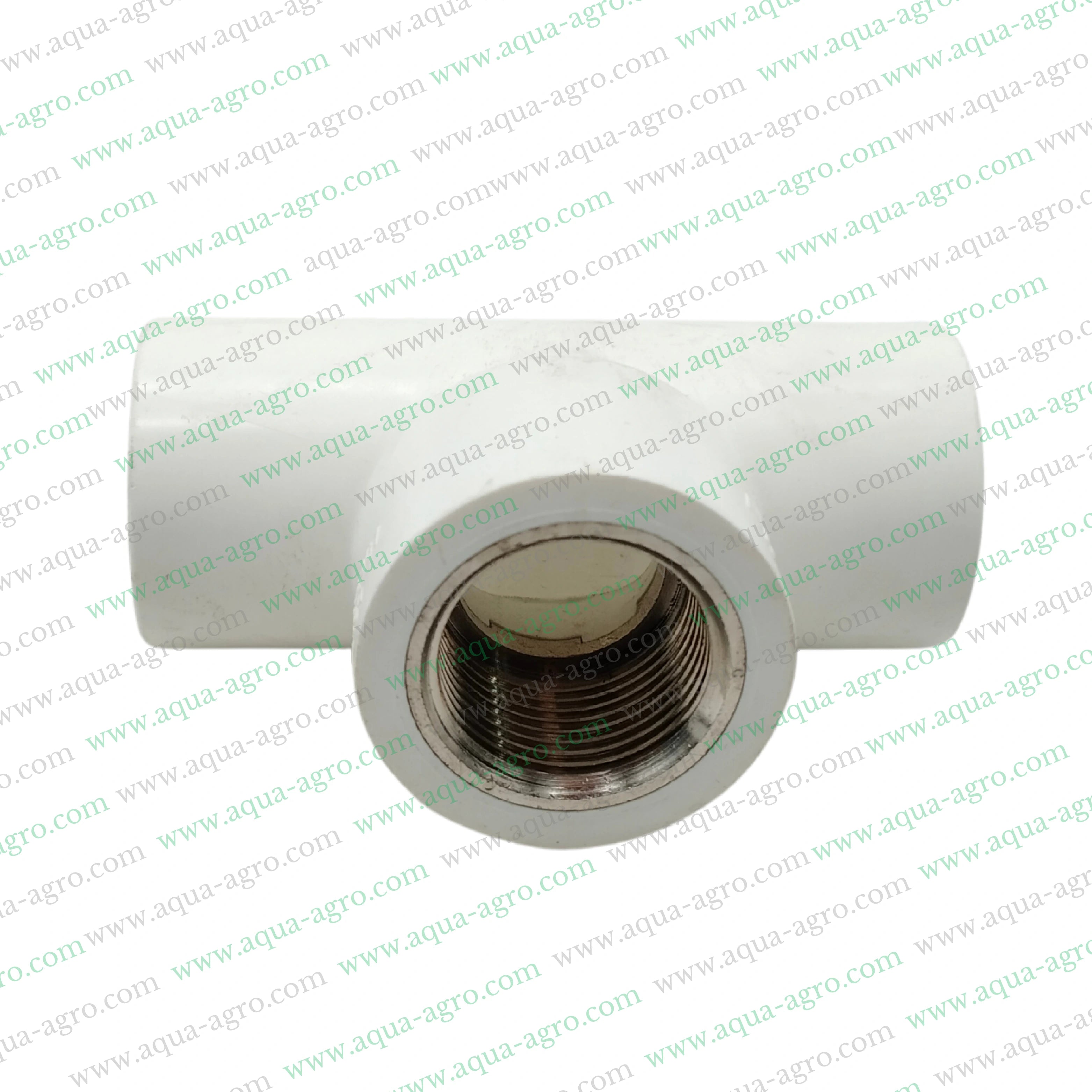 Finolex UPVC reducing tee 1 inch x 0.5 inch,Brass threaded UPVC tee fitting SCH 80,1 inch to 0.5 inch UPVC reducing tee,SCH 80 UPVC brass threaded tee 25mm x 15mm