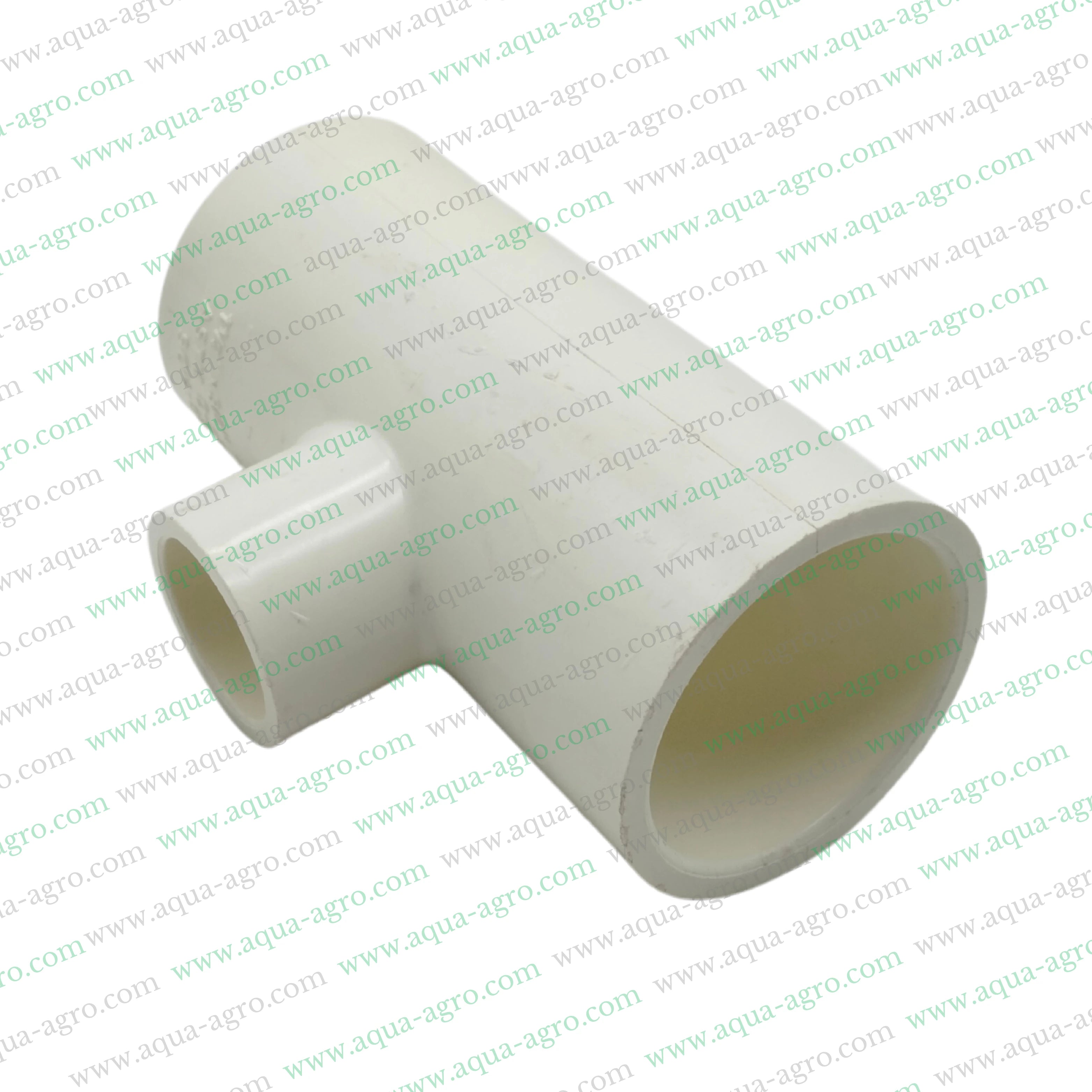 Finolex uPVC reducing tee 1.5 inch to 0.75 inch SCH 80,uPVC plain reducing tee 40mm to 20mm SCH 80,Schedule 80 uPVC tee fitting 1.5 inch x 0.75 inch,Finolex SCH 80 uPVC reducing tee dimensions