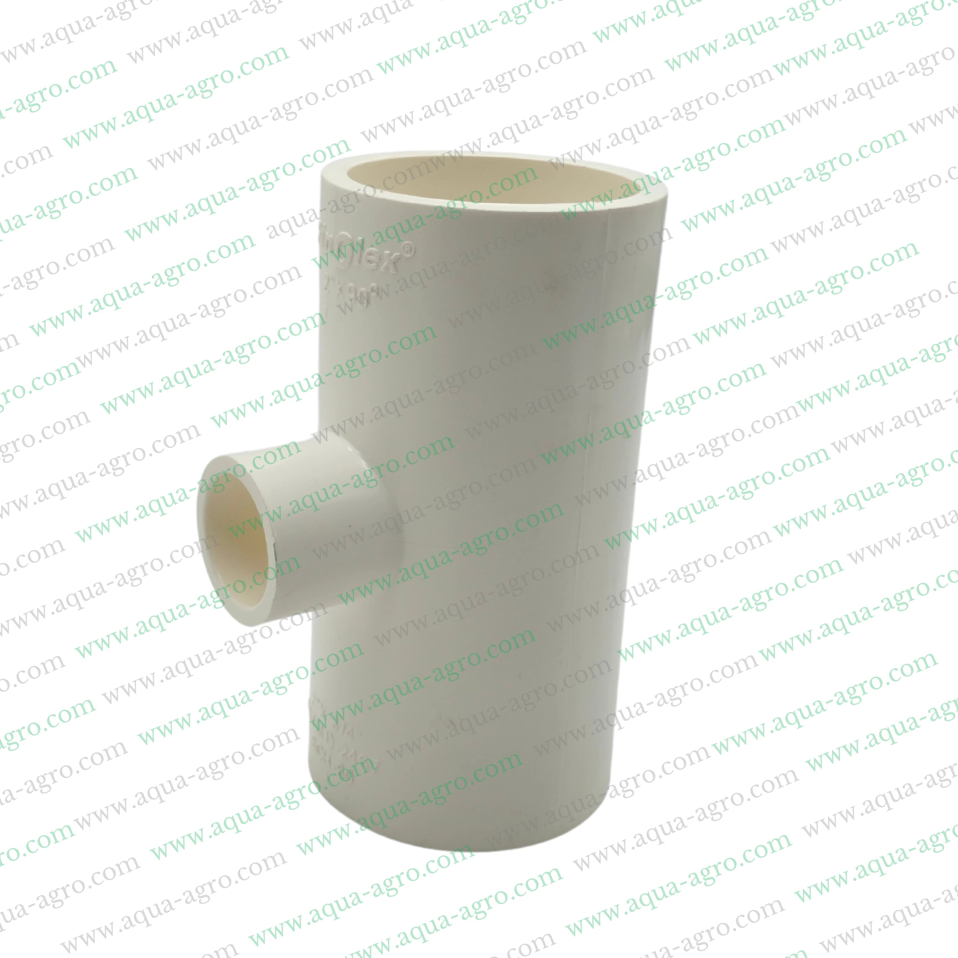 uPVC reducing tee 2 inch x 0.75 inch SCH 80,Finolex uPVC pipe fittings,Schedule 80 uPVC tee fitting,50mm x 20mm uPVC reducing tee,Plain socket uPVC tee fitting