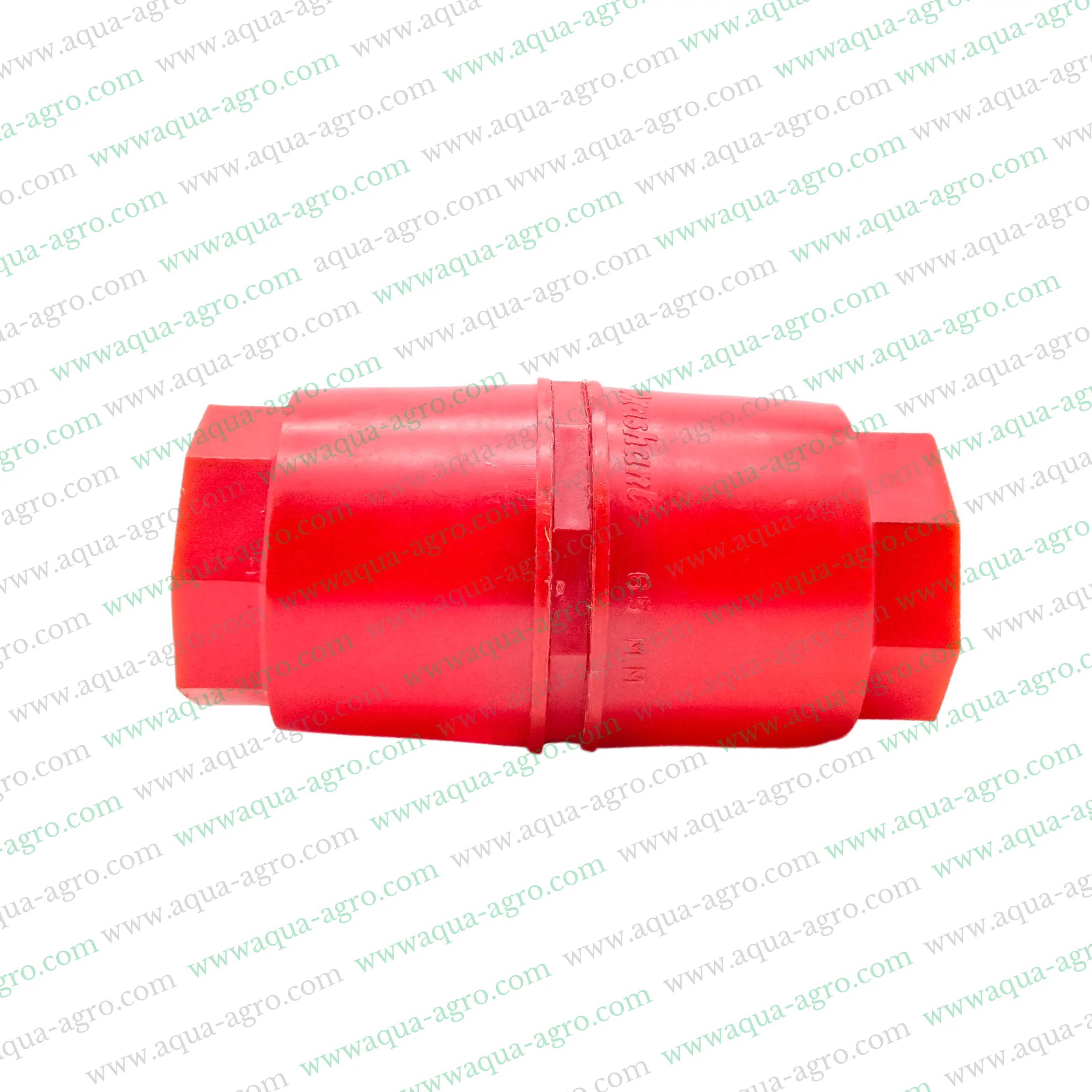 Non-return valve,Plastic non-return valve,2.5 inch non-return valve,75mm NRV valve,Spring-loaded valve,Threaded end valve,FXF fitting,Industrial non-return valve
