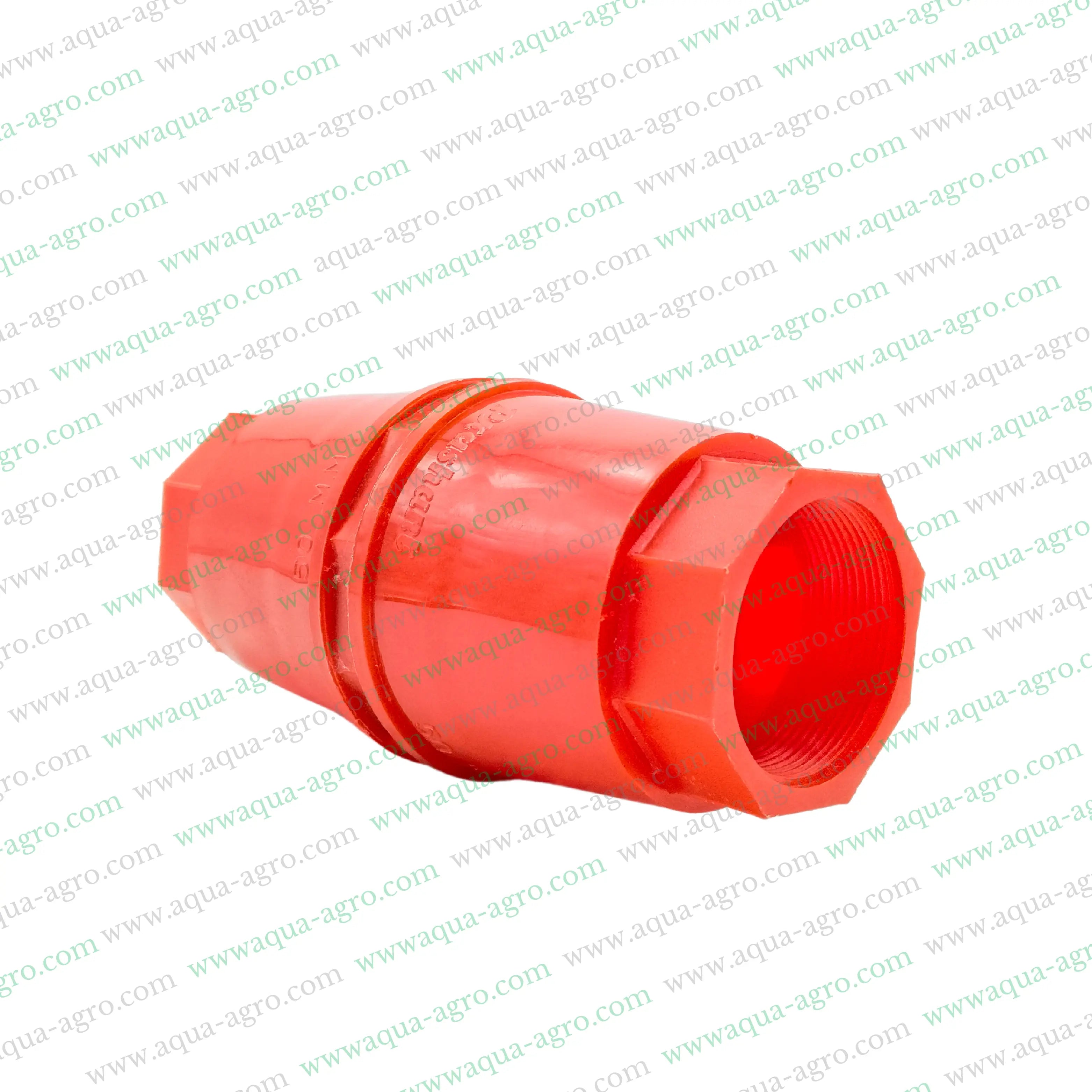 Non-return valve,Plastic non-return valve,2 inch non-return valve,63mm NRV valve,Spring-loaded valve,Threaded end valve,FXF fitting,Industrial non-return valve