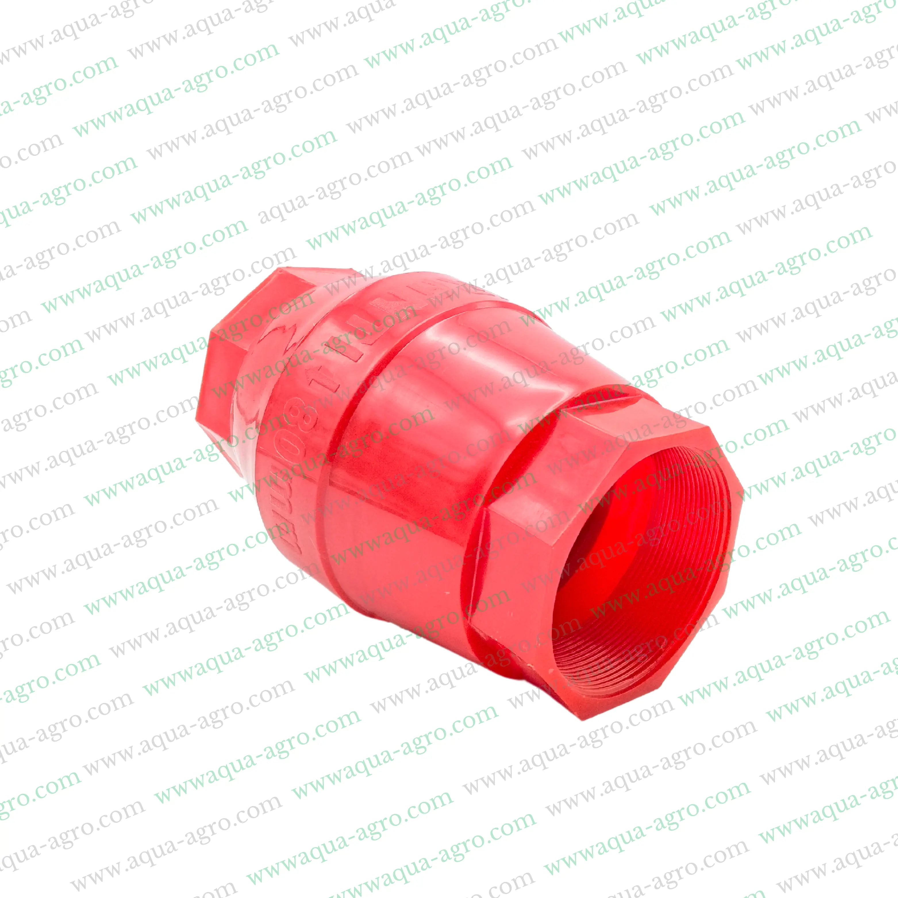 Non-return valve,Plastic non-return valve,3 inch non-return valve,90mm NRV valve,Spring-loaded valve,Threaded end valve,FXF fitting,Industrial non-return valve