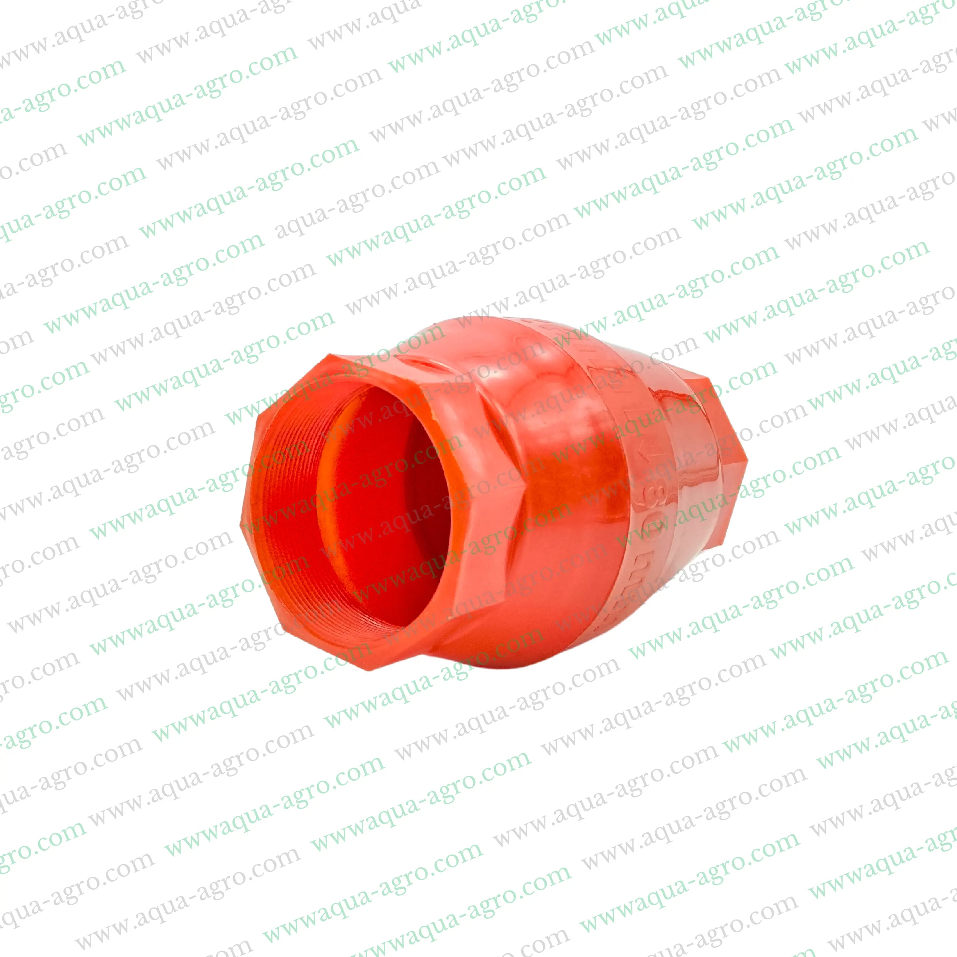 Non-return valve,Plastic non-return valve,3 inch non-return valve,90mm NRV valve,Spring-loaded valve,Threaded end valve,FXF fitting,Industrial non-return valve