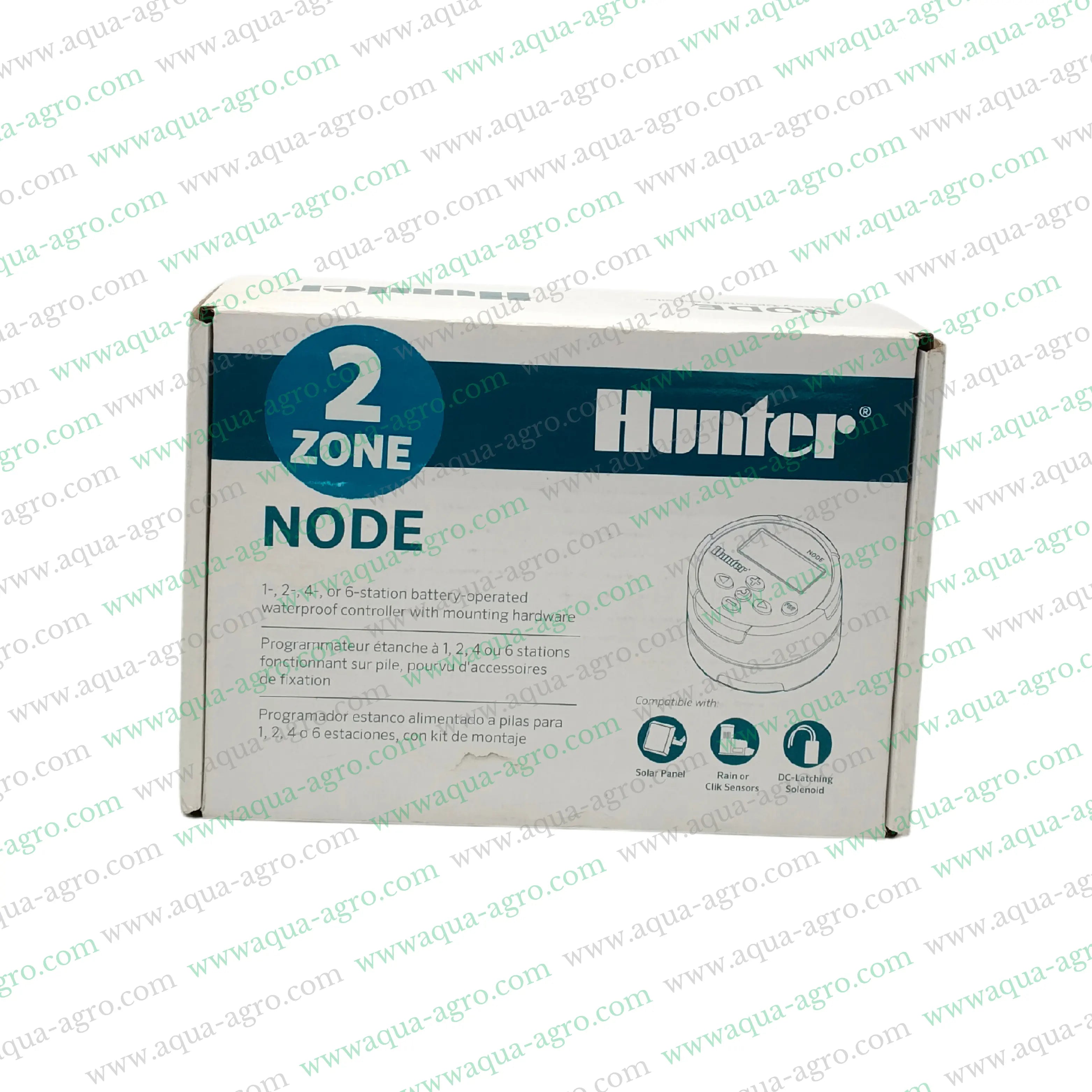 Hunter Irrigation Controller,Battery Operated Irrigation Controller,Node 200 Irrigation Controller,Dual Station Irrigation System,9V DC Latching Coil,Automated Irrigation System