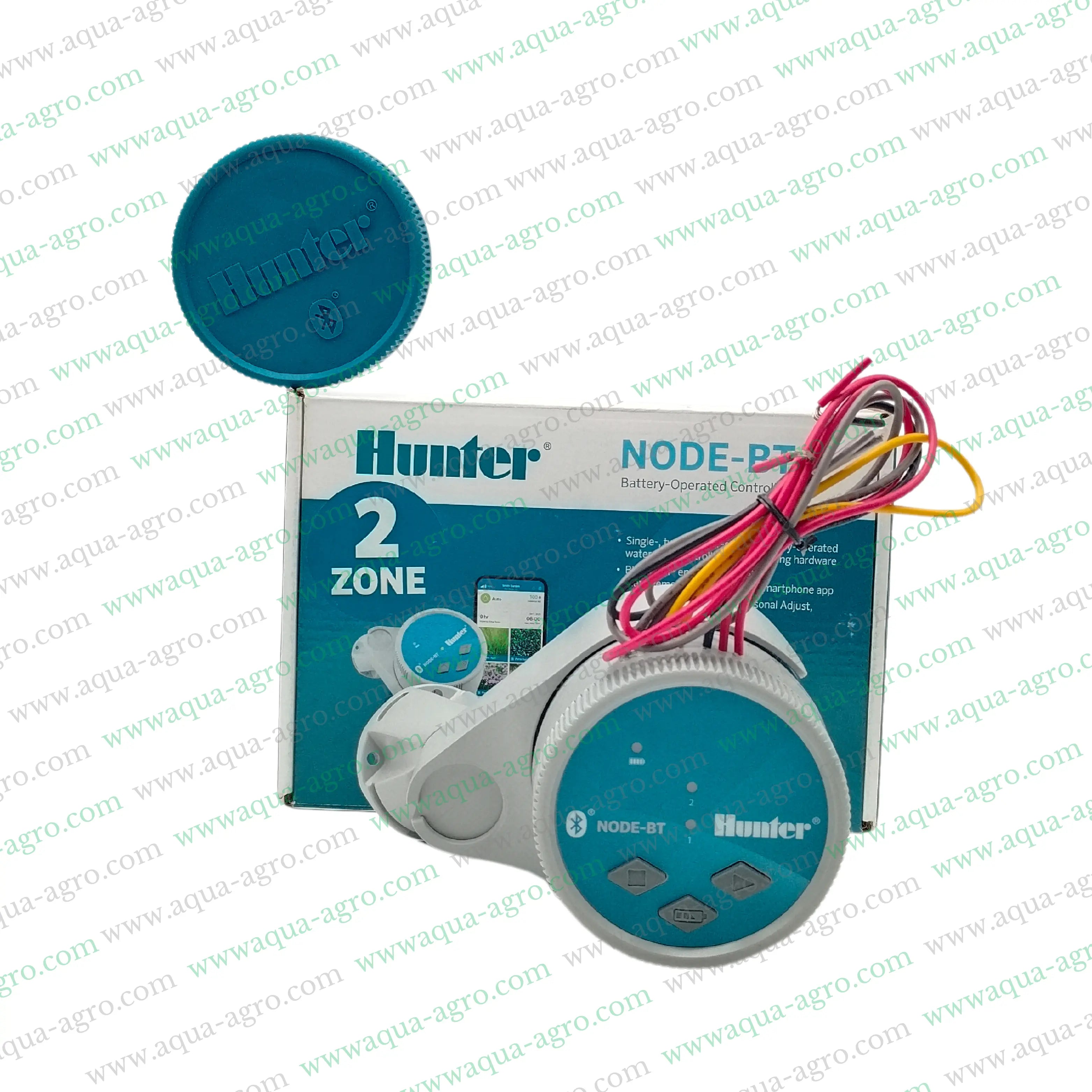 Hunter Irrigation Controller,Battery Operated Irrigation Controller,Node 200 Irrigation Controller,Dual Station Irrigation System,9V DC Latching Coil,Automated Irrigation System