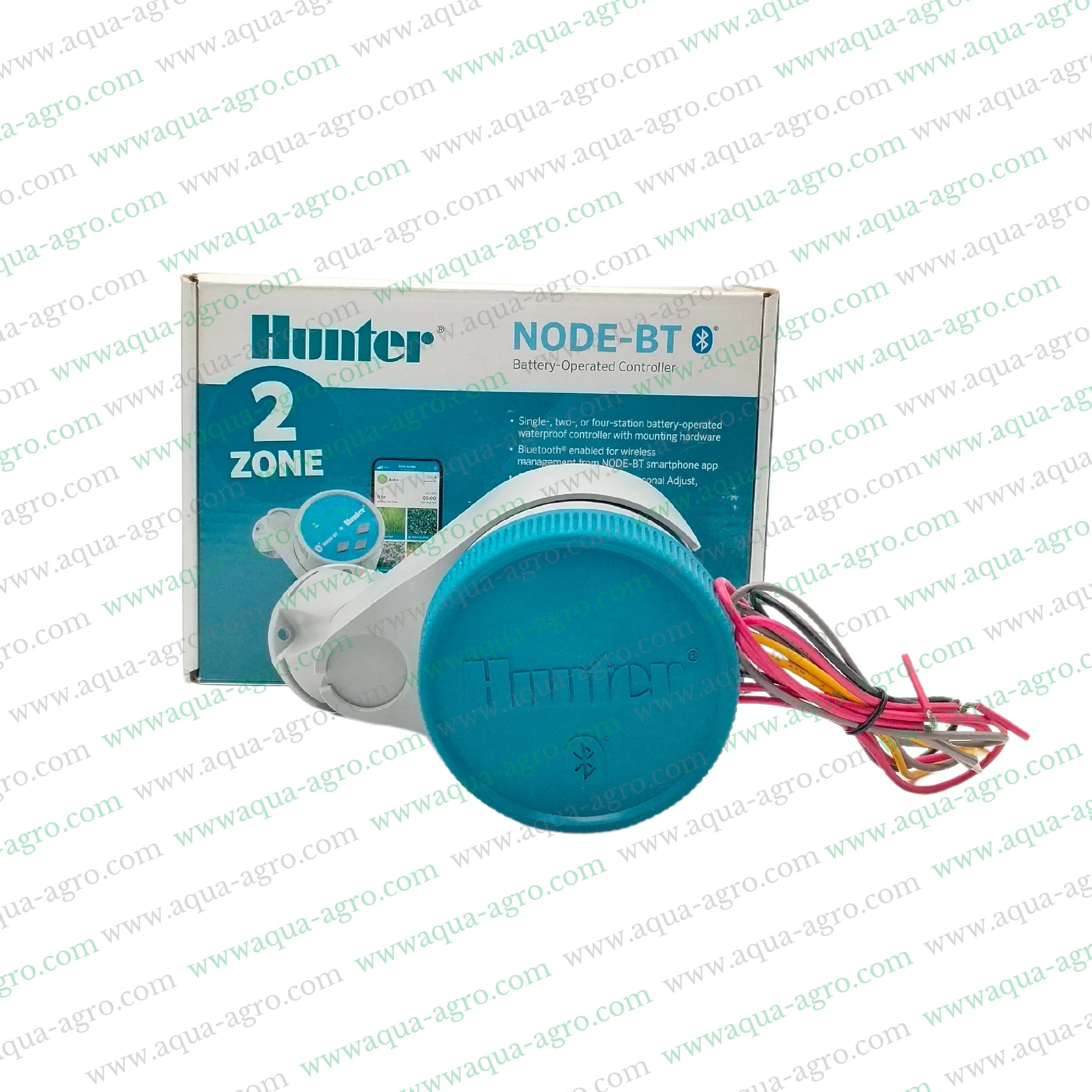 Hunter Irrigation Controller,Battery Operated Irrigation Controller,Node 200 Irrigation Controller,Dual Station Irrigation System,9V DC Latching Coil,Automated Irrigation System