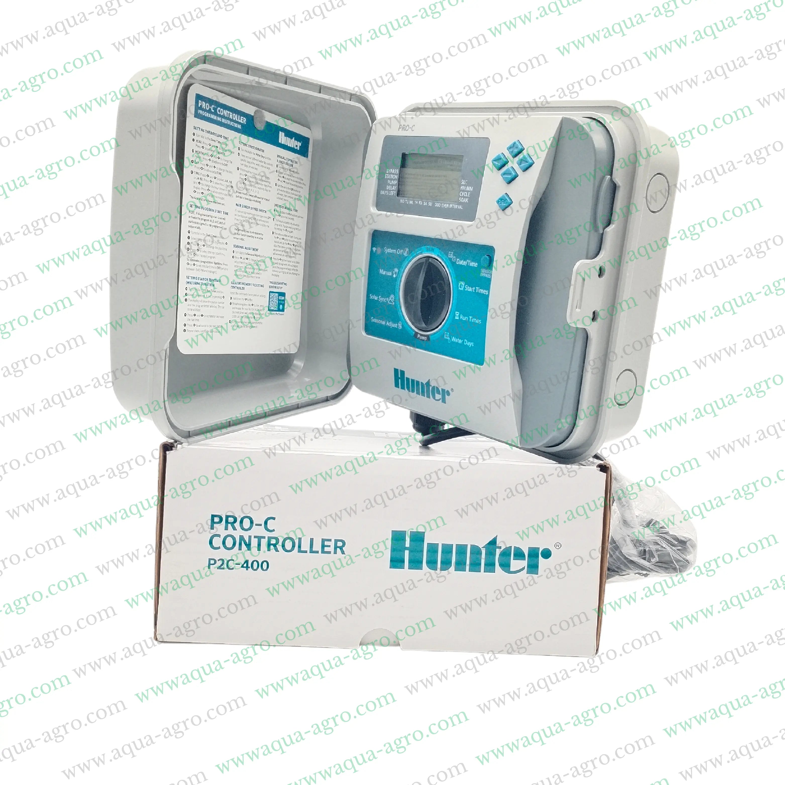 Hunter Irrigation Controller,Modular Irrigation Controller,P2C400 Pro C Series Controller,4 Station Irrigation System,24VAC Output Irrigation Controller,Automation Irrigation System