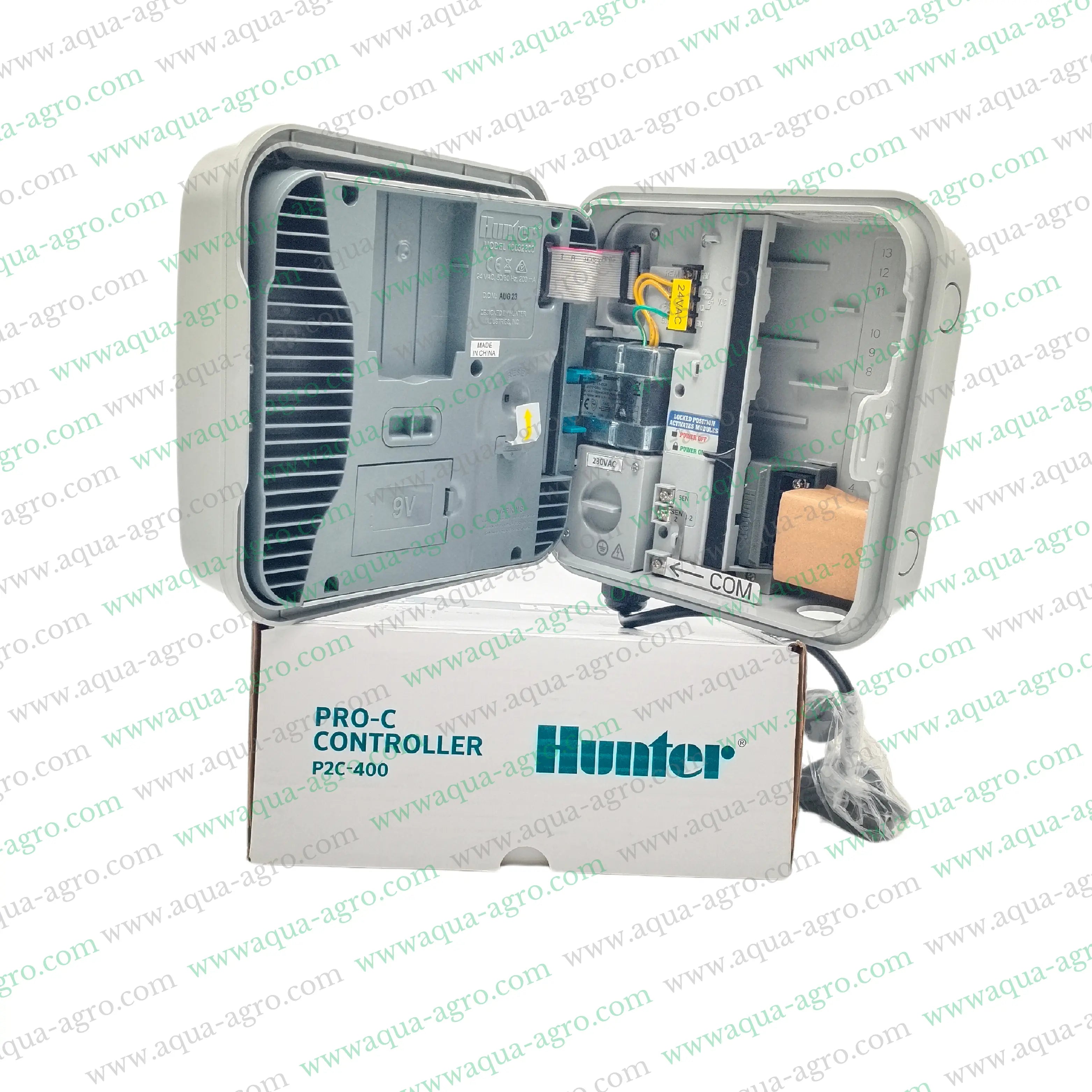 Hunter Irrigation Controller,Modular Irrigation Controller,P2C400 Pro C Series Controller,4 Station Irrigation System,24VAC Output Irrigation Controller,Automation Irrigation System