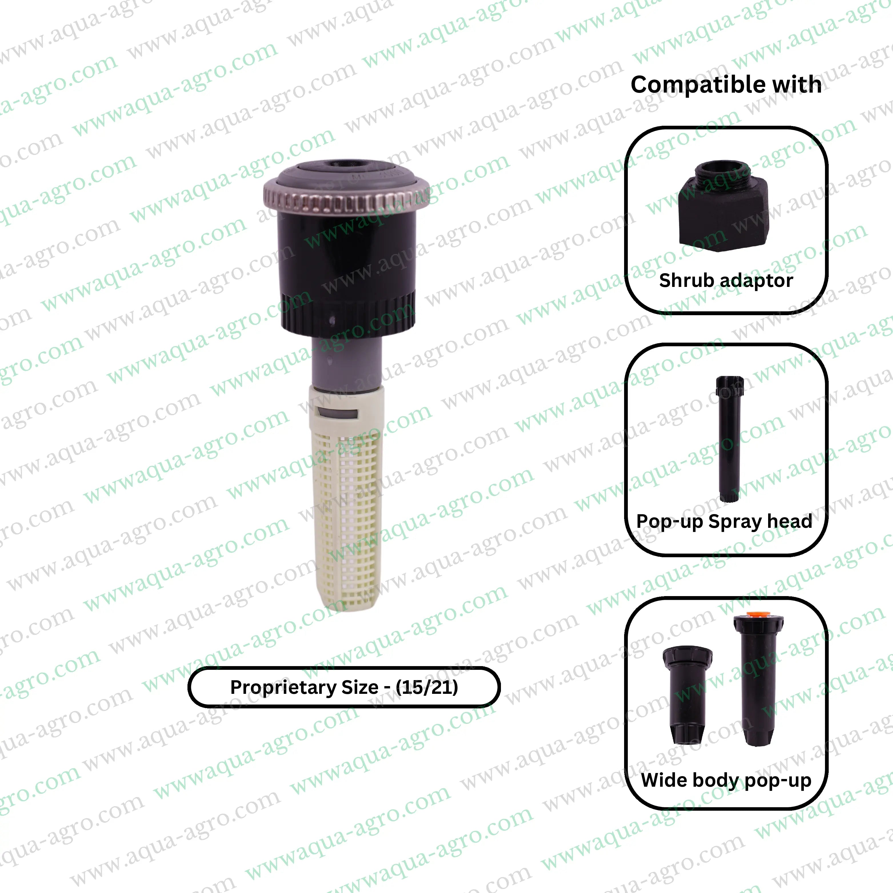 Hunter Pop-up Sprinkler,Rotary Nozzle,MPR-3000 Nozzle,Full Circle Sprinkler,Irrigation Nozzle,360 Adjustable Spray,