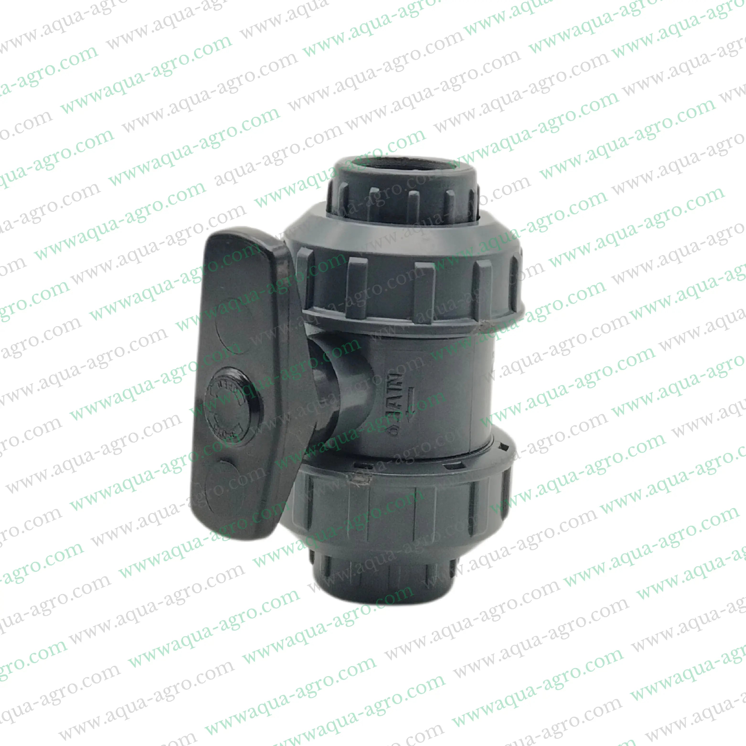 JAIN - Ball Valve - Plastic - Pvc - Double Union - 0.5 inch (20mm) - Plain End - Socket