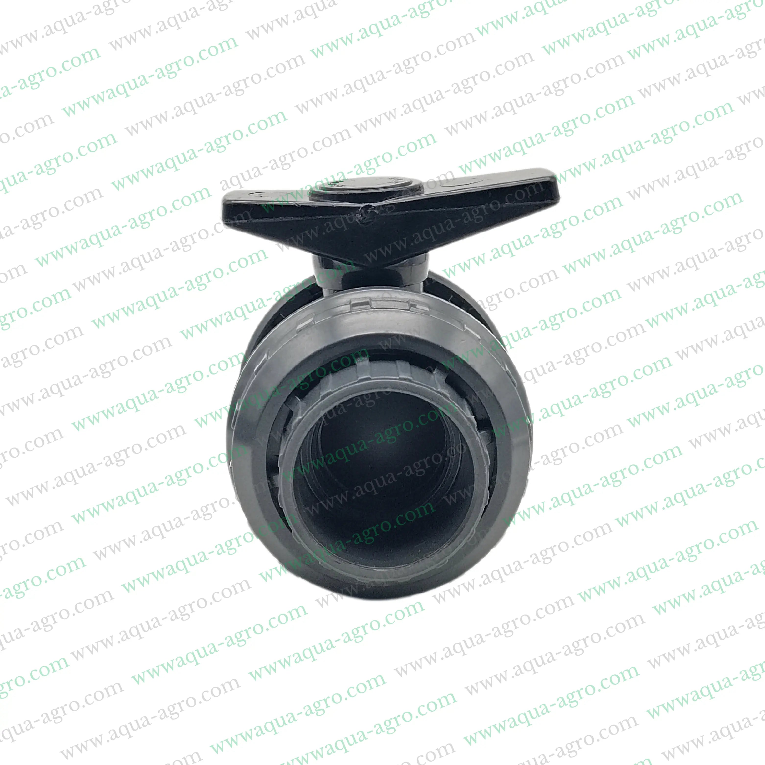 JAIN - Ball Valve - Plastic - Pvc - Double Union - 1.5 inch (50mm) - Plain End - Socket