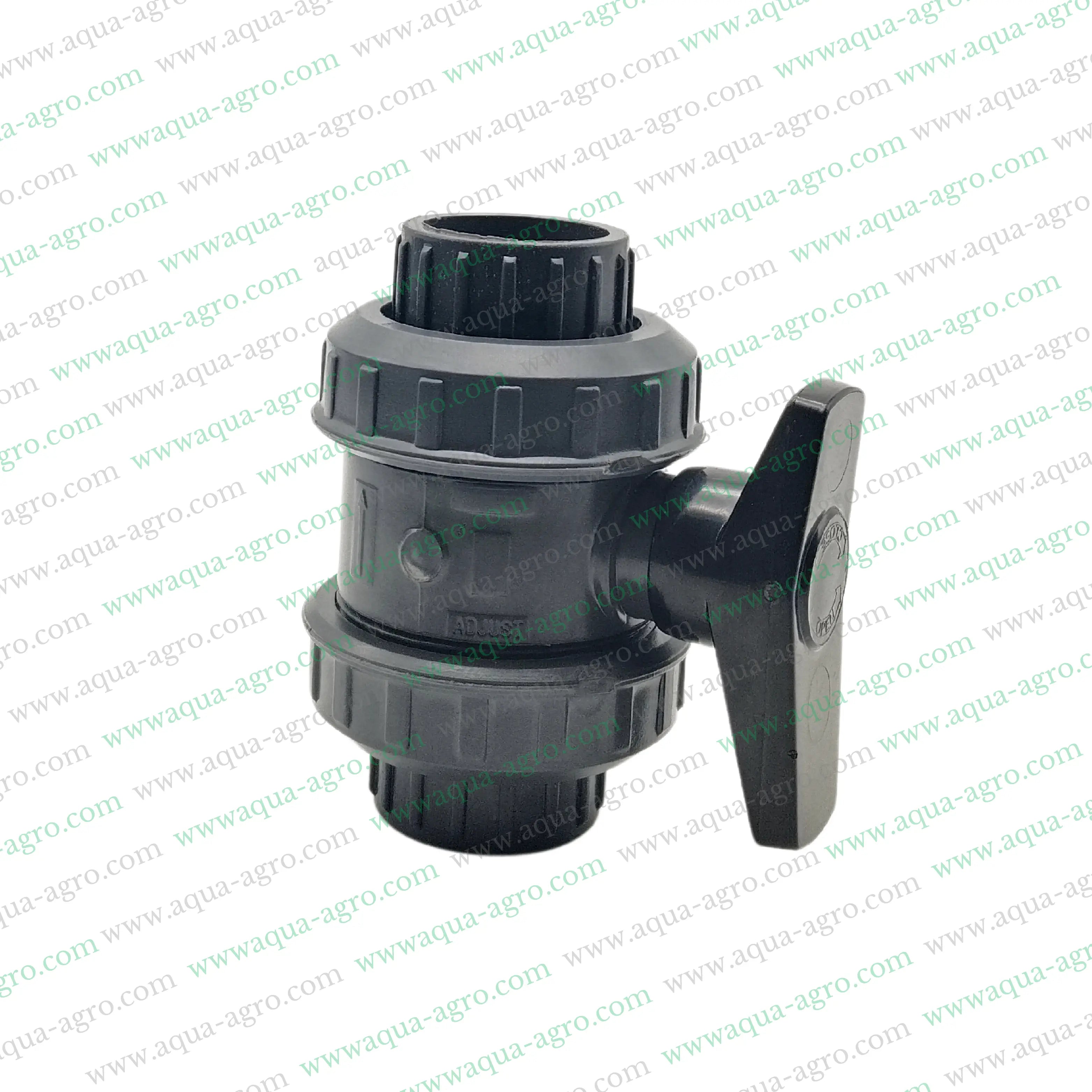 JAIN - Ball Valve - Plastic - Pvc - Double Union - 1 inch (32mm) - Plain End - Socket