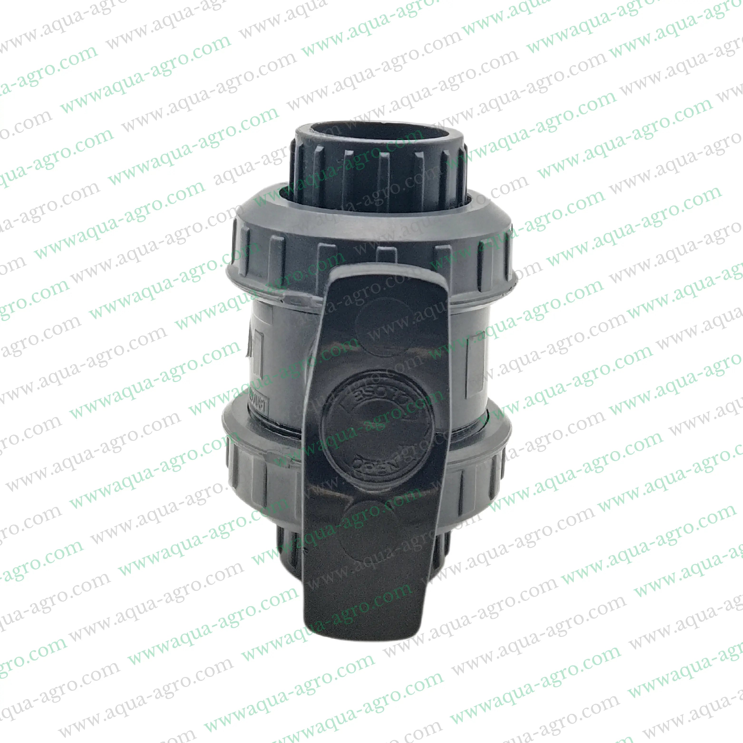 JAIN - Ball Valve - Plastic - Pvc - Double Union - 1 inch (32mm) - Plain End - Socket