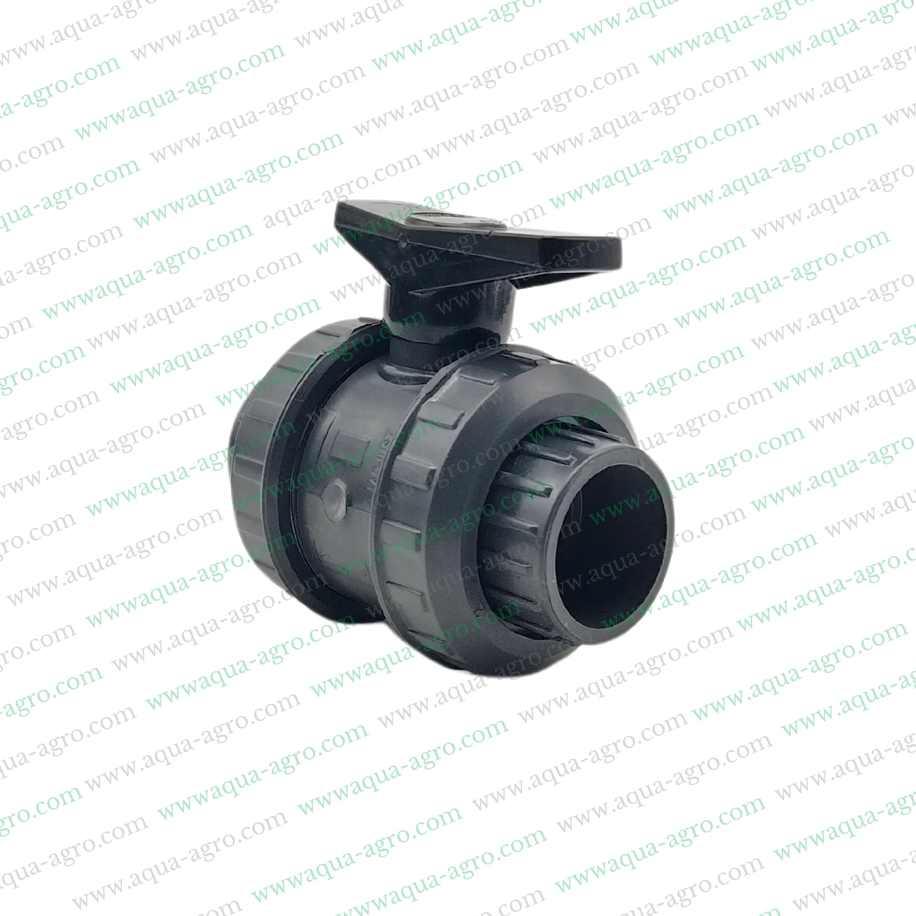 JAIN - Ball Valve - Plastic - Pvc - Double Union - 1 inch (32mm) - Plain End - Socket