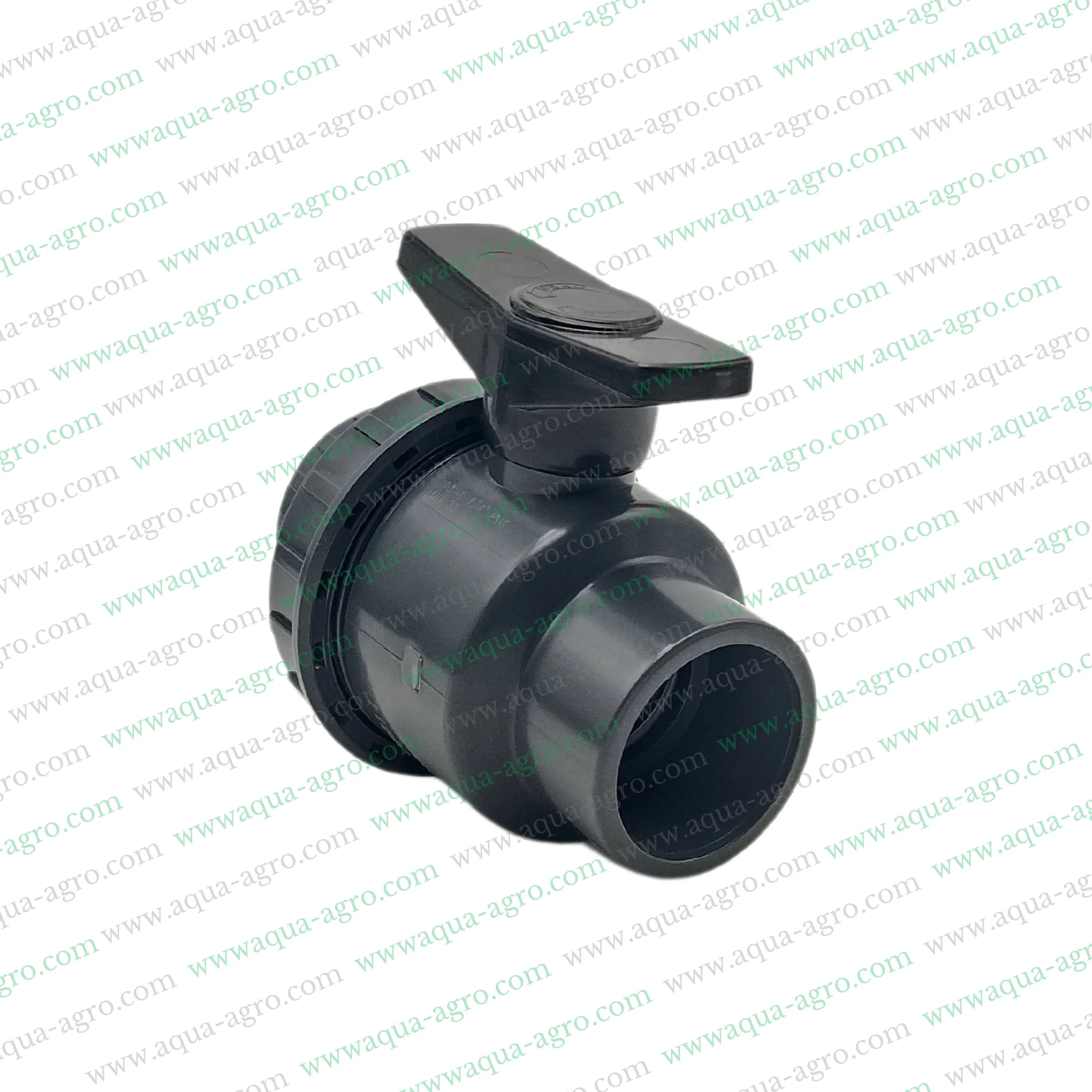 JAIN - Ball Valve - Plastic - Pvc - Single Union - 1.25 inch (40mm) - Plain End - Socket