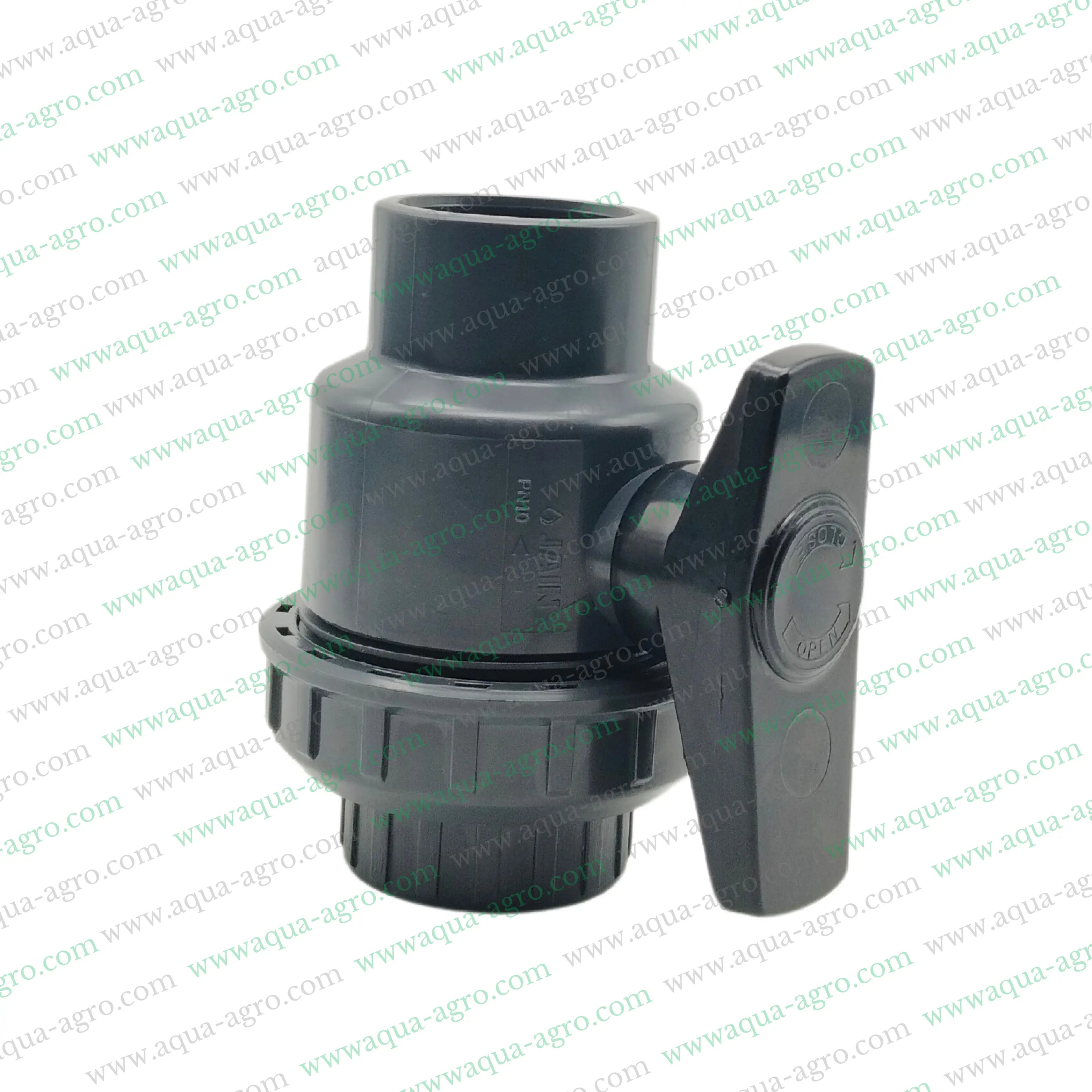 JAIN - Ball Valve - Plastic - Pvc - Single Union - 1.25 inch (40mm) - Plain End - Socket