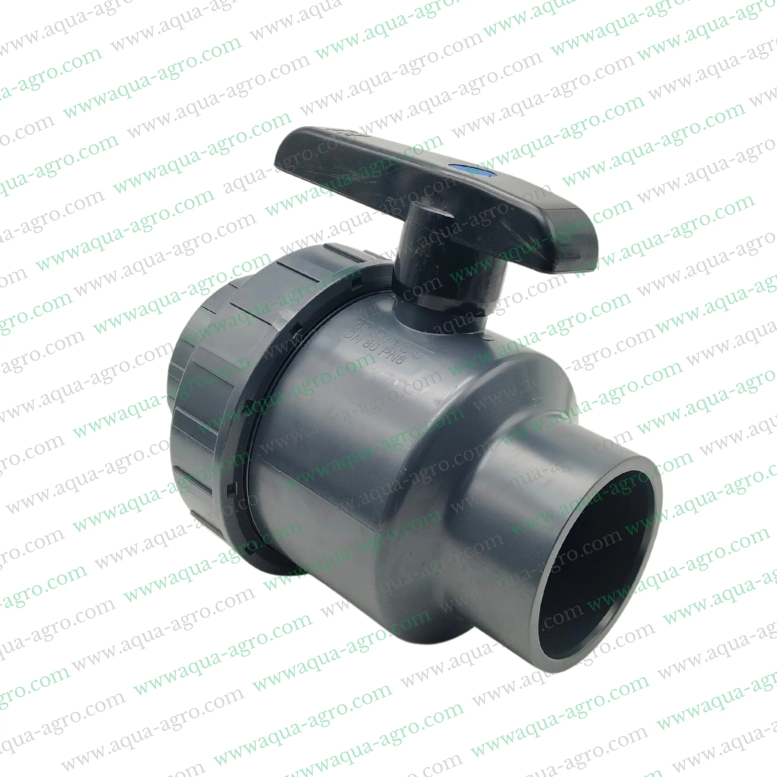 JAIN - Ball Valve - Plastic - Pvc - Single Union - 3 inch (90mm) - Plain End - Socket