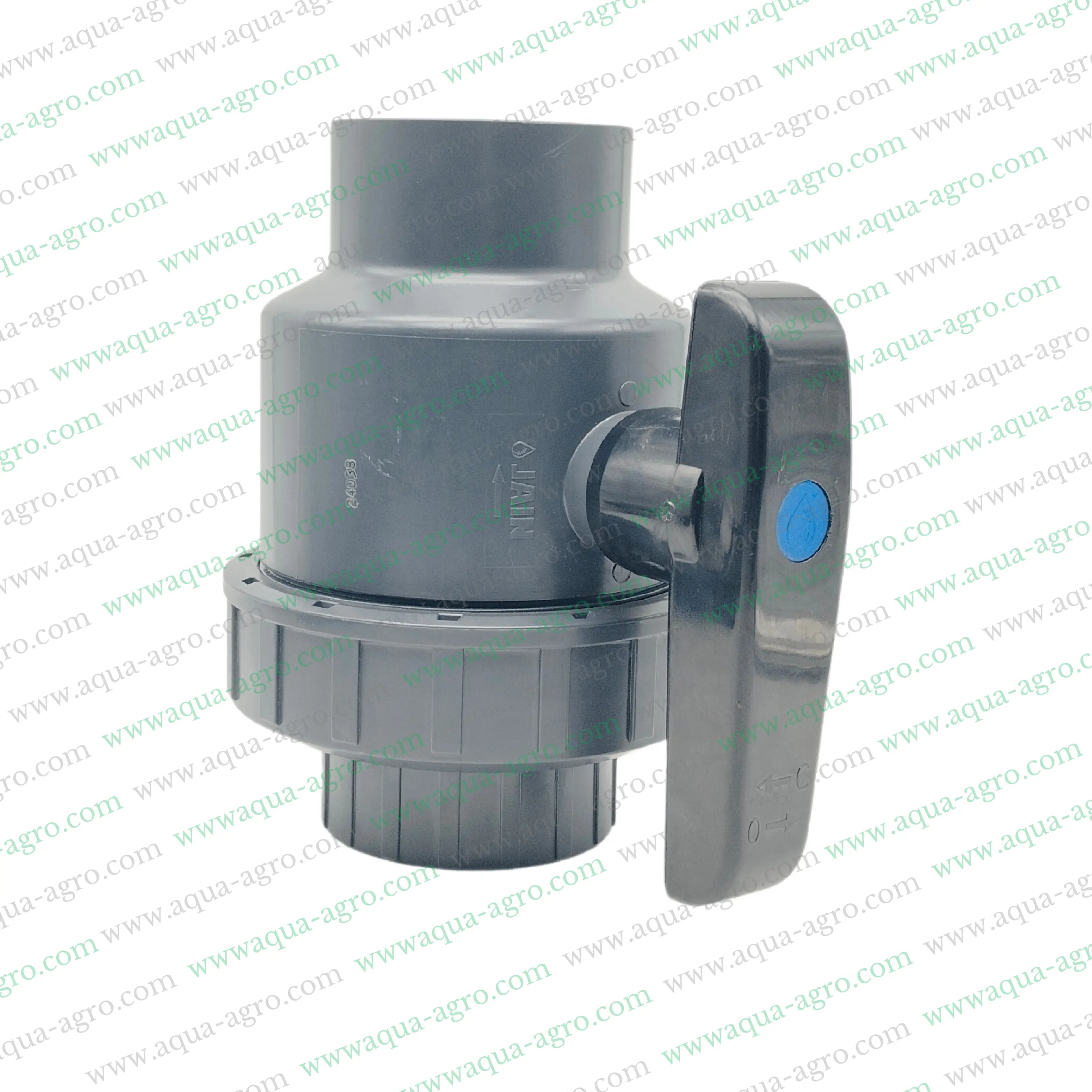 JAIN - Ball Valve - Plastic - Pvc - Single Union - 3 inch (90mm) - Plain End - Socket