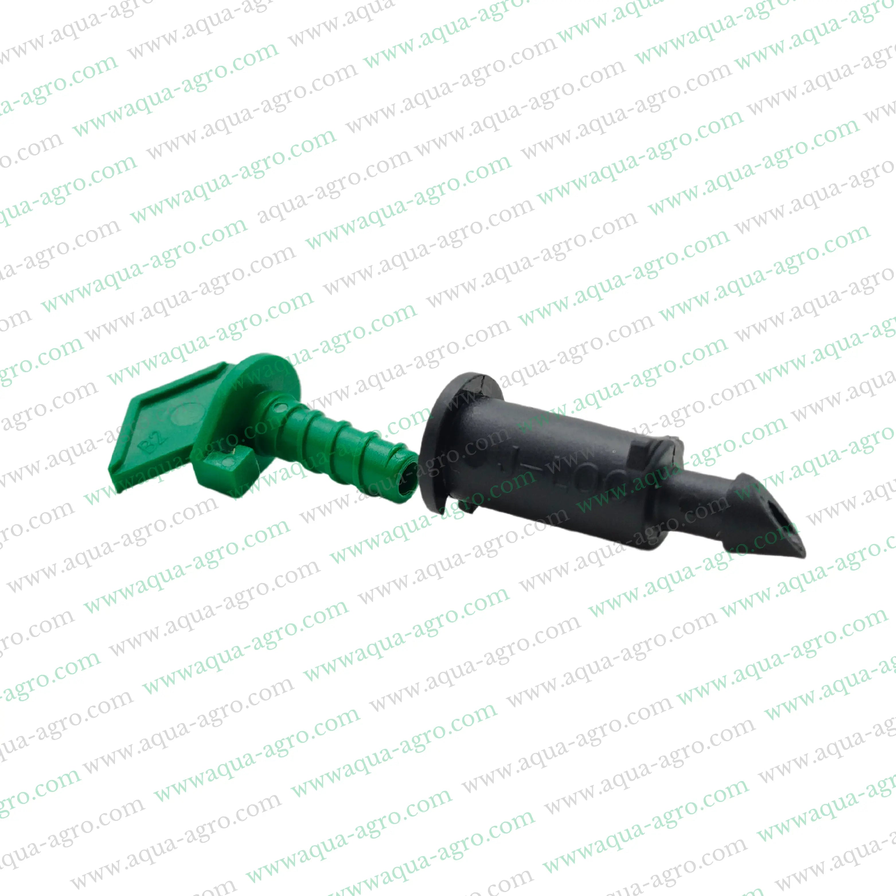 JAIN - Drip Emitter - Non-pc - 15 LPH - Openable Dripper - J-LOC - [ISI] - Barb outlet - Green colour