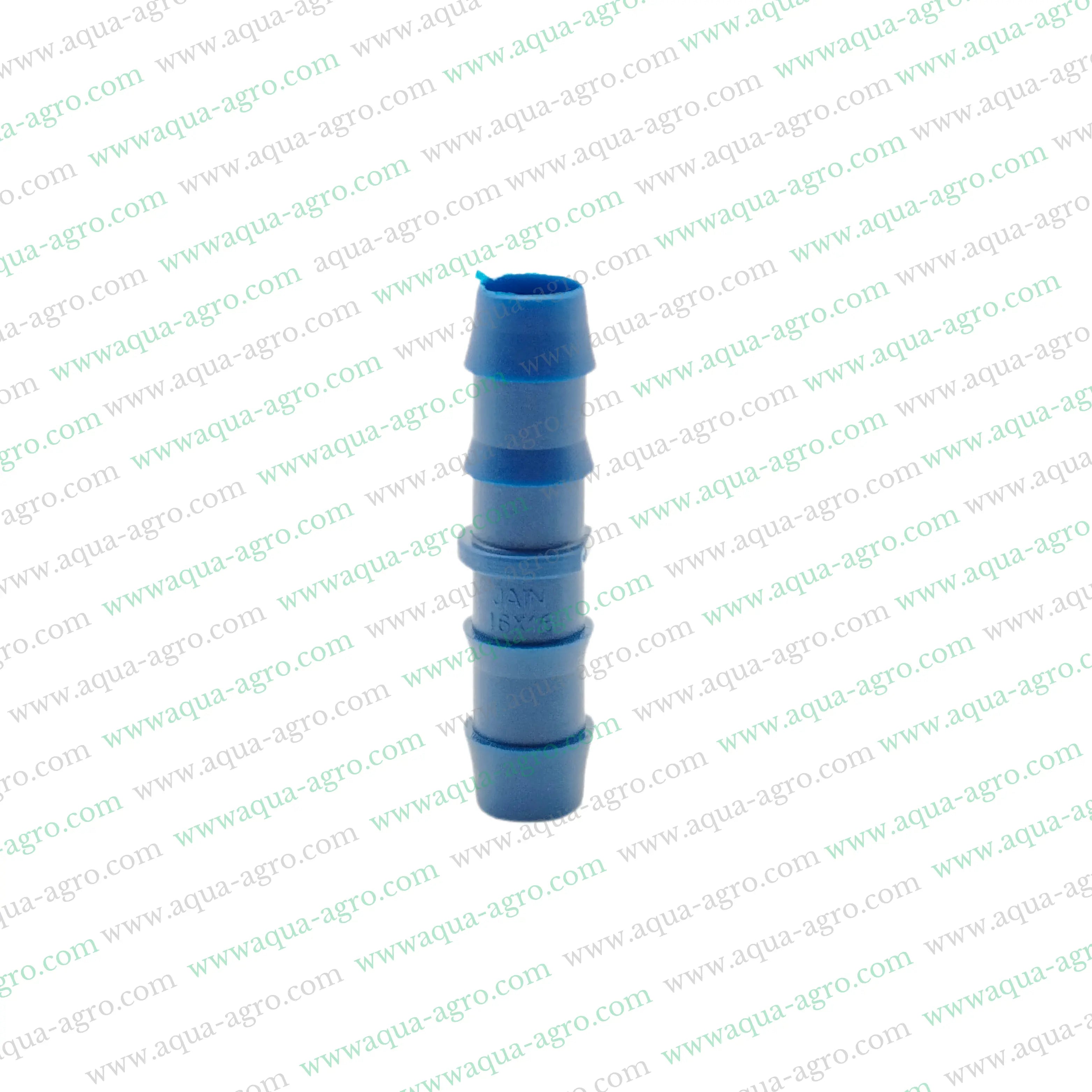 JAIN | Drip Fittings And Accessories - Barbed Fittings - Premium - Blue colour - Coupler / Joinner - 16mm