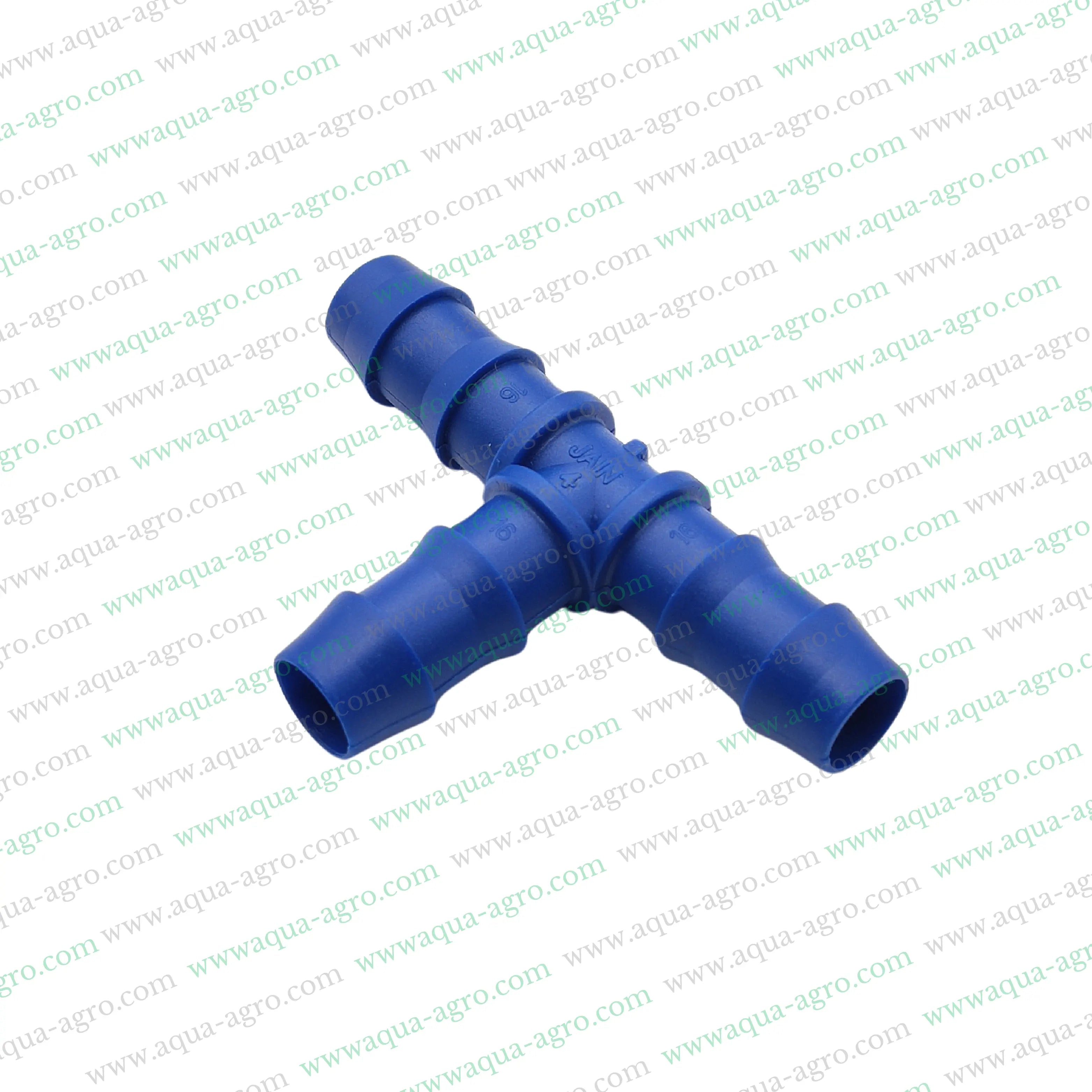 JAIN | Drip Fittings And Accessories - Barbed Fittings - Premium - Blue colour - Tee - 16mm