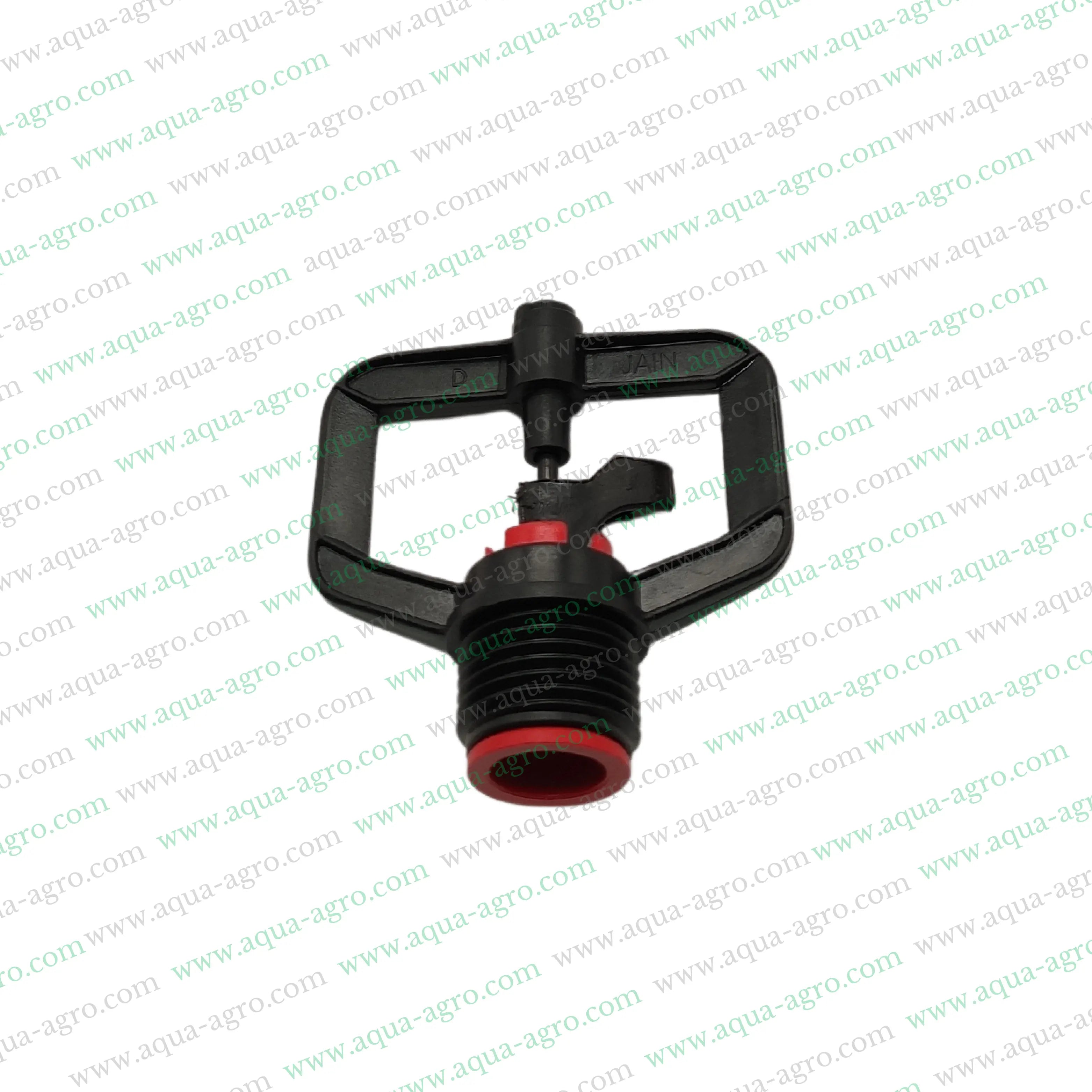 JAIN | Sprinkler - Micro Sprinkler - J-Mini - JMJ-RD - Red - 8-12 Feet Radius - 3/8 inch (M-THD) - Full circle