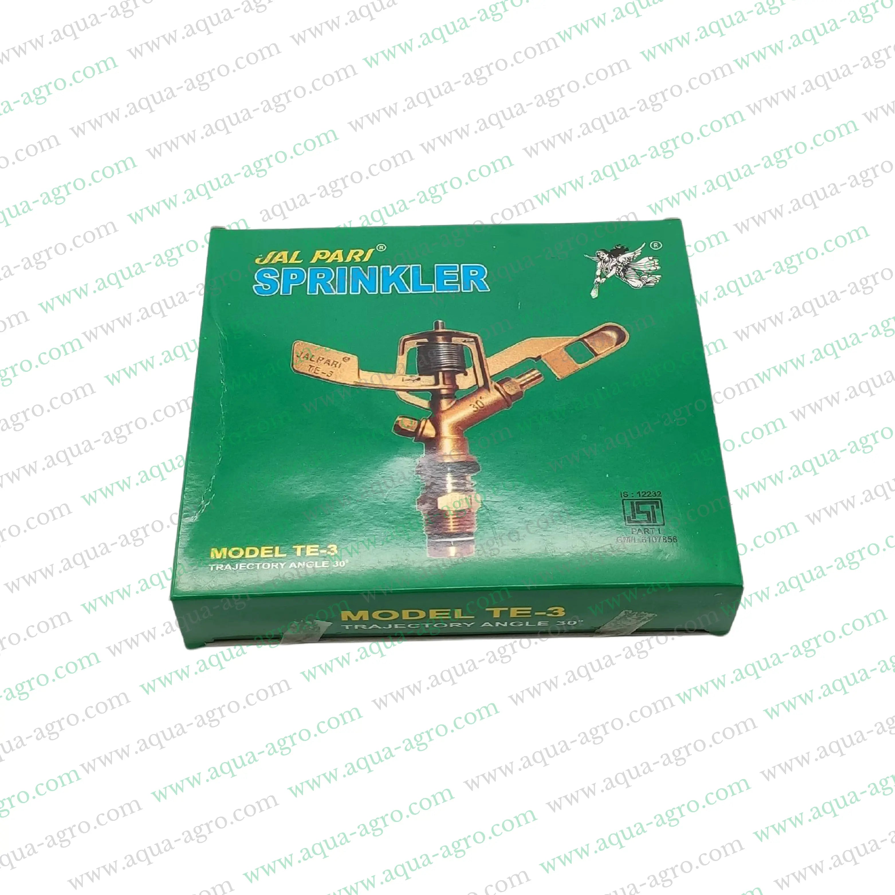 JALPARI | Sprinkler - Mini Sprinkler - Brass - Full circle (360 Deg) - 35-55 Feet Radius - 2270-2770 LPH - 0.75 inch (25mm) (M-THD) - TE-3