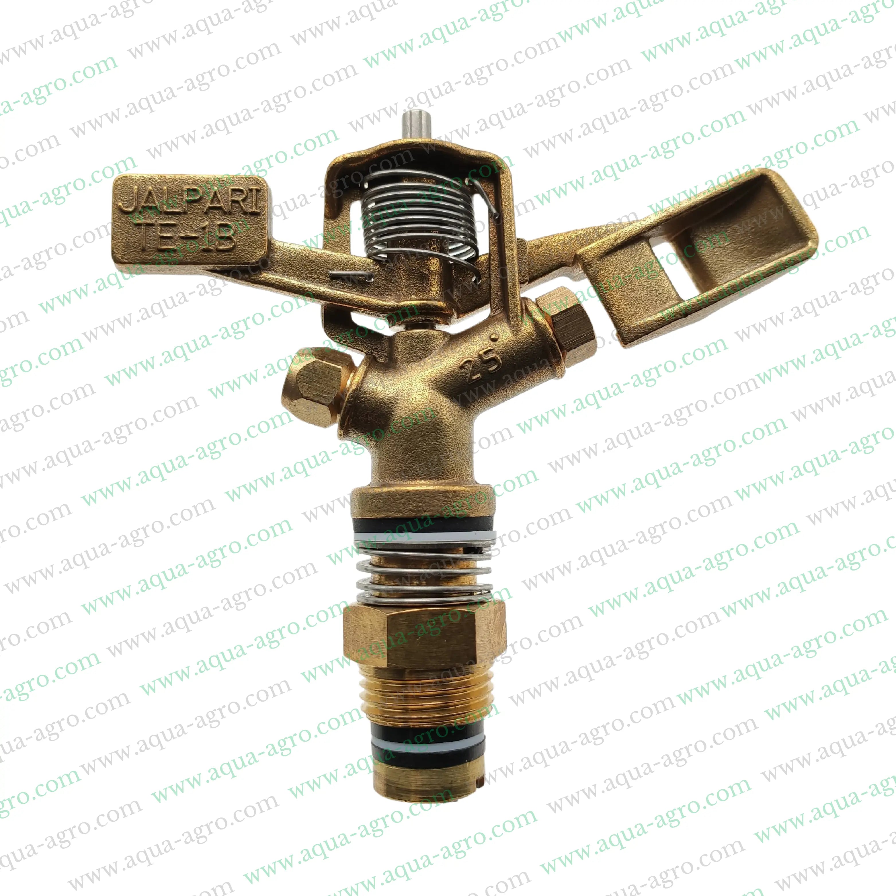 JALPARI | Sprinkler - Mini Sprinkler - Brass - TE-1B - 25-35 Feet Radius -  0.5 inch (20mm) (M-THD) - Twin Nozzle - Full circle