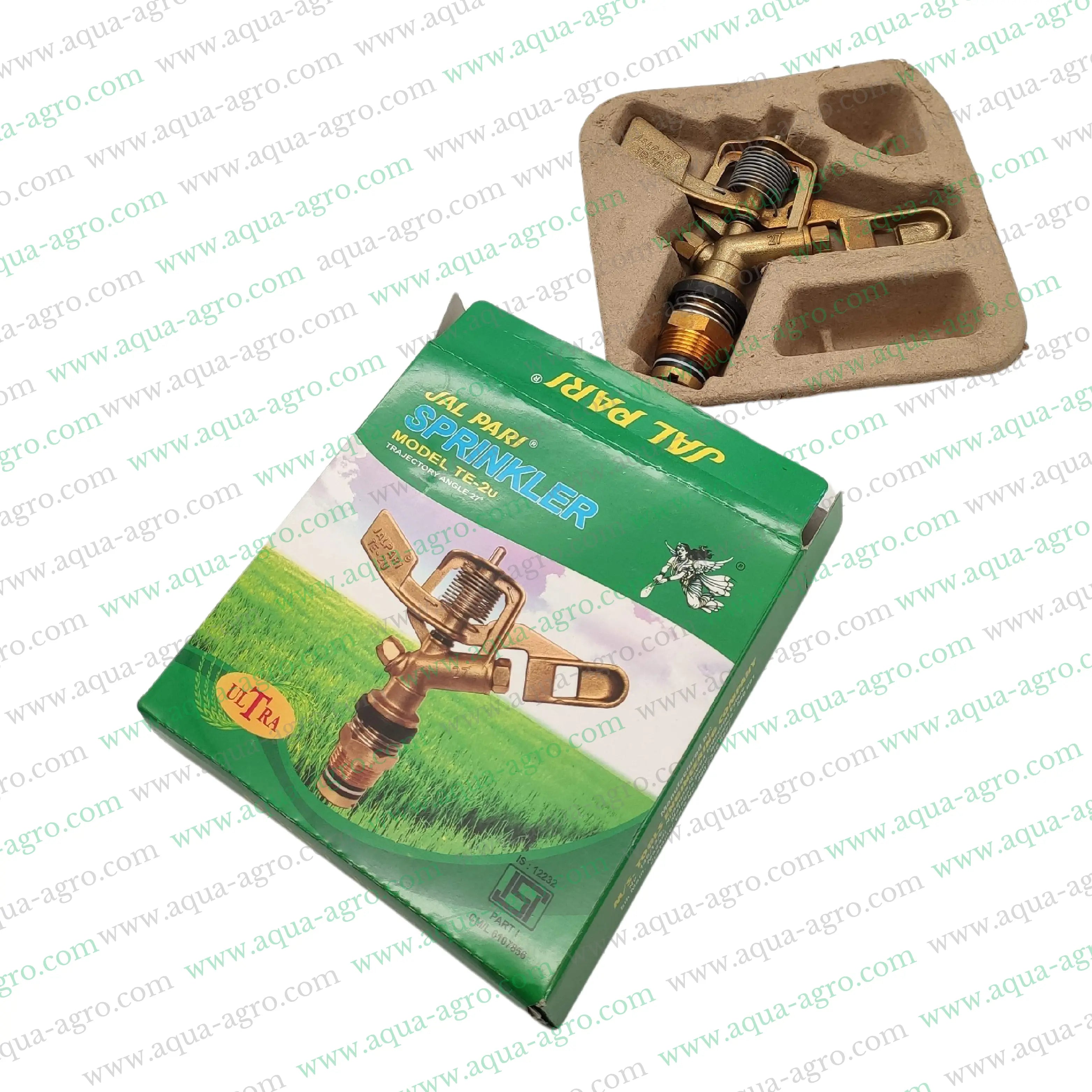 JALPARI | Sprinkler - Mini Sprinkler - Brass - TE-2 ULTRA - 35-45 Feet Radius  - 0.75 inch (25mm) (M-THD) - Full circle