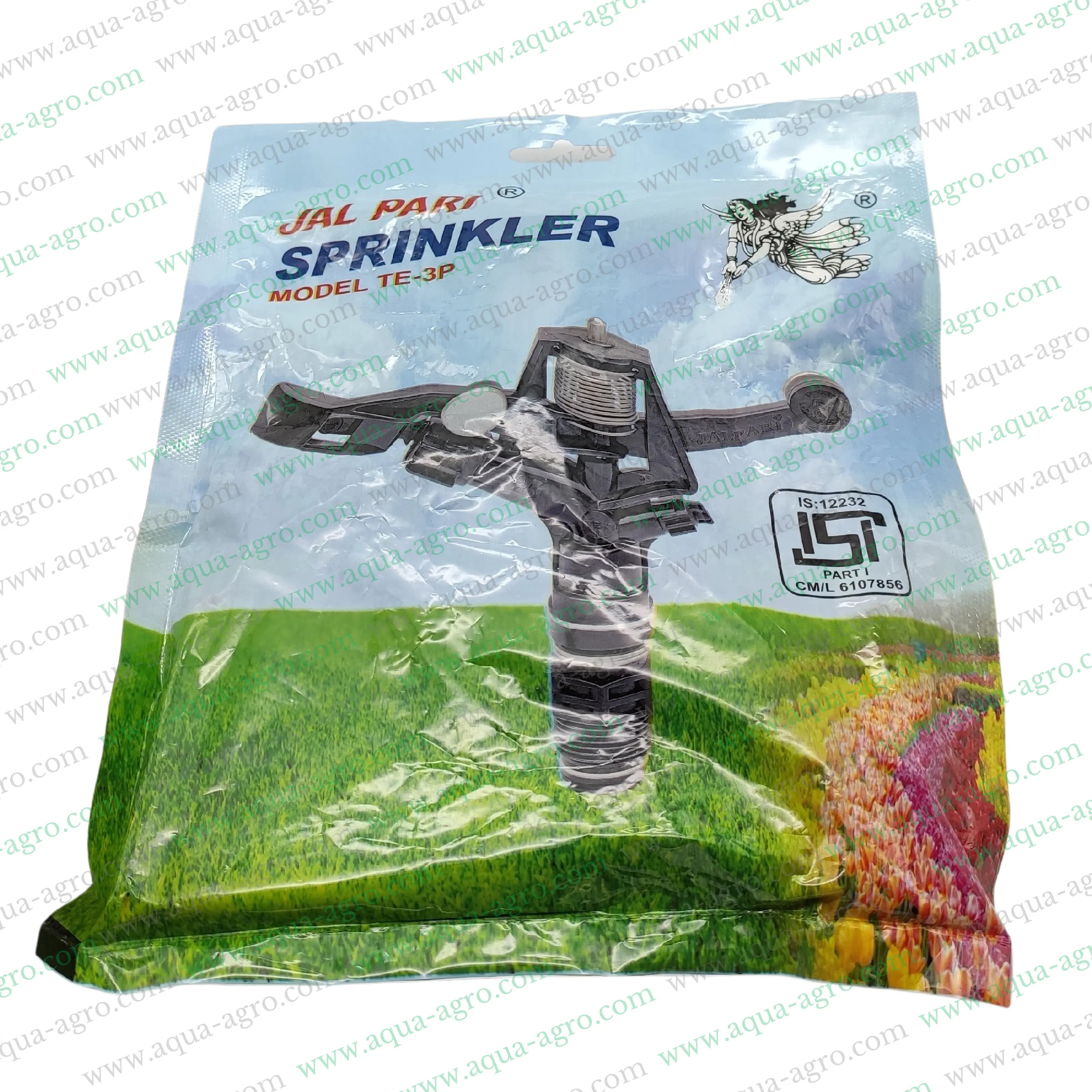 JALPARI | Sprinkler - Mini Sprinkler -  Plastic - TE-3P / TTL-3P - 25-35 Feet Radius - 0.75 inch (25mm) (M-THD) - Full circle