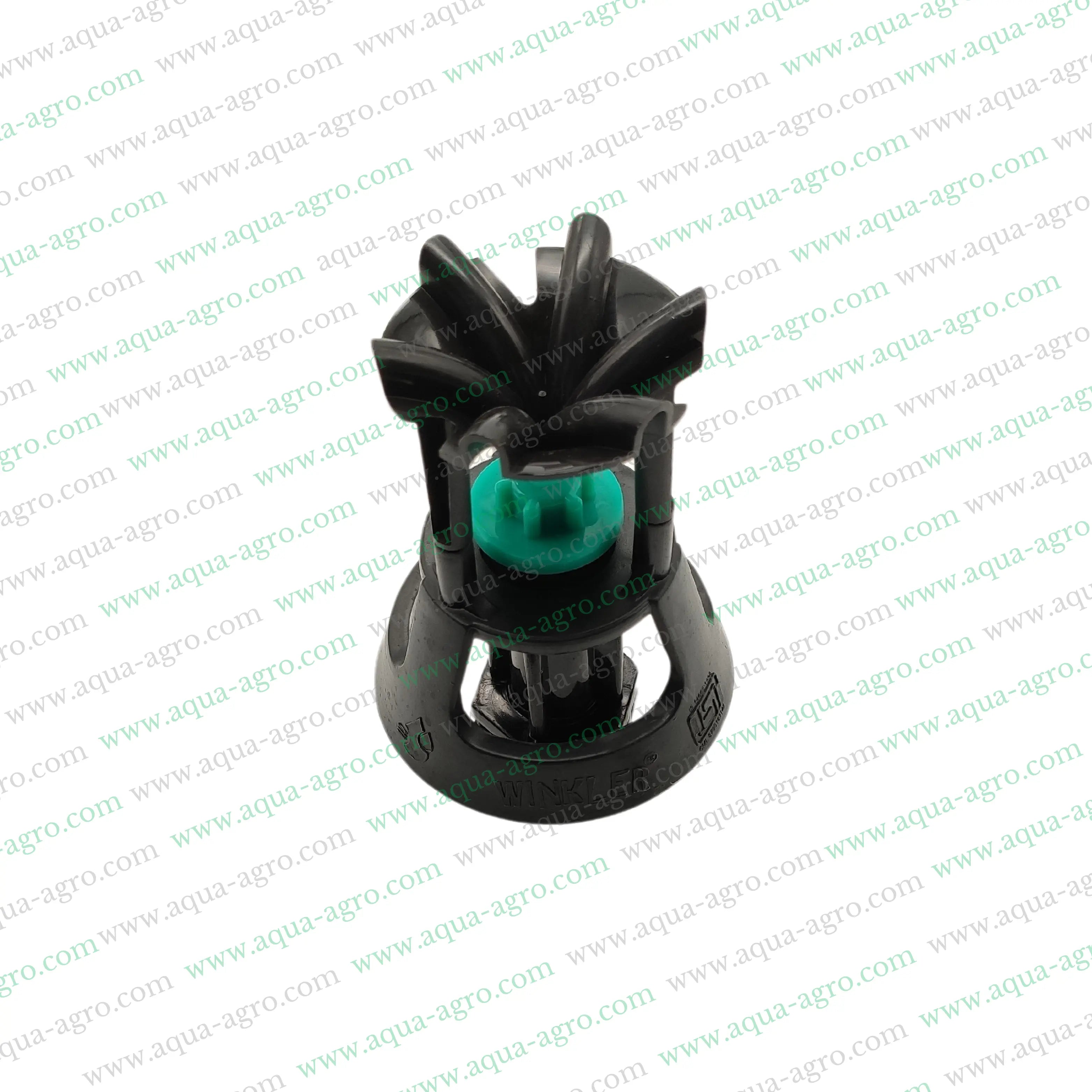 MY IRRIGACIO WORLD | Sprinkler - Mini Sprinkler - Winkler - Black - 18-22 Feet Radius - 0.5 inch (20mm)